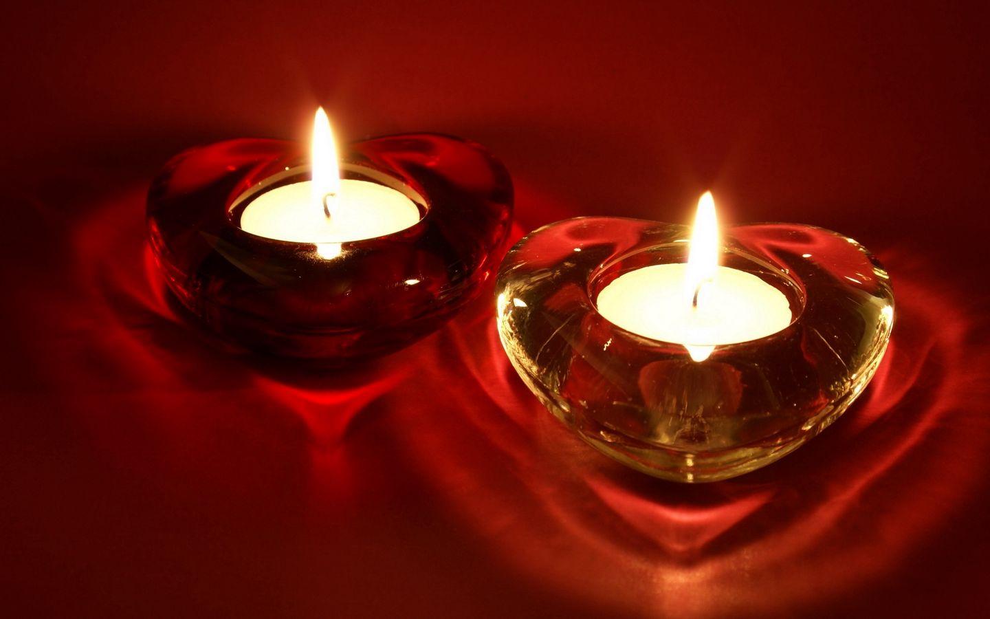 1440x900 Download wallpaper 1440x900 heart, candle, red, love widescreen 16:10 HD background