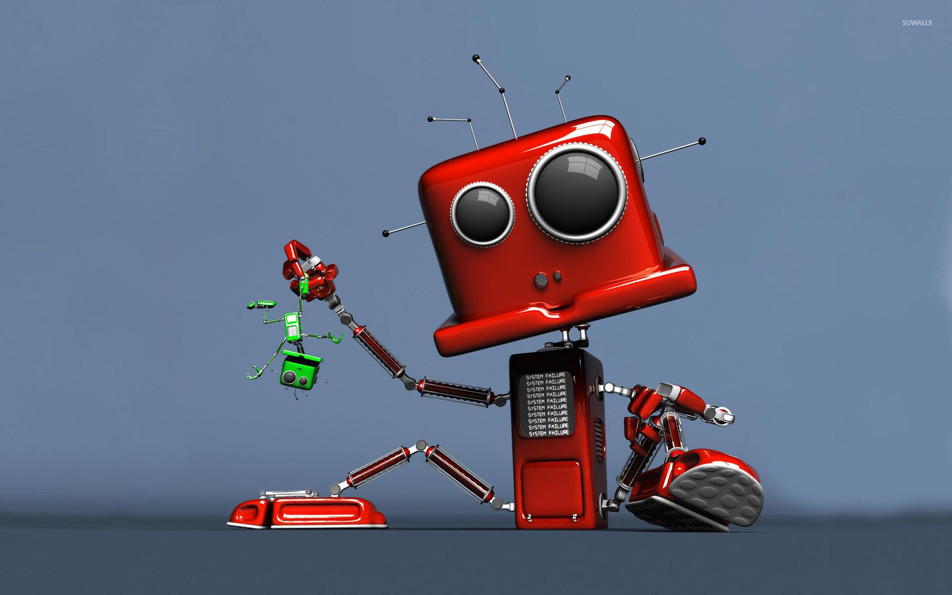 1920x1200 System failure robot wallpaper Art wallpaper