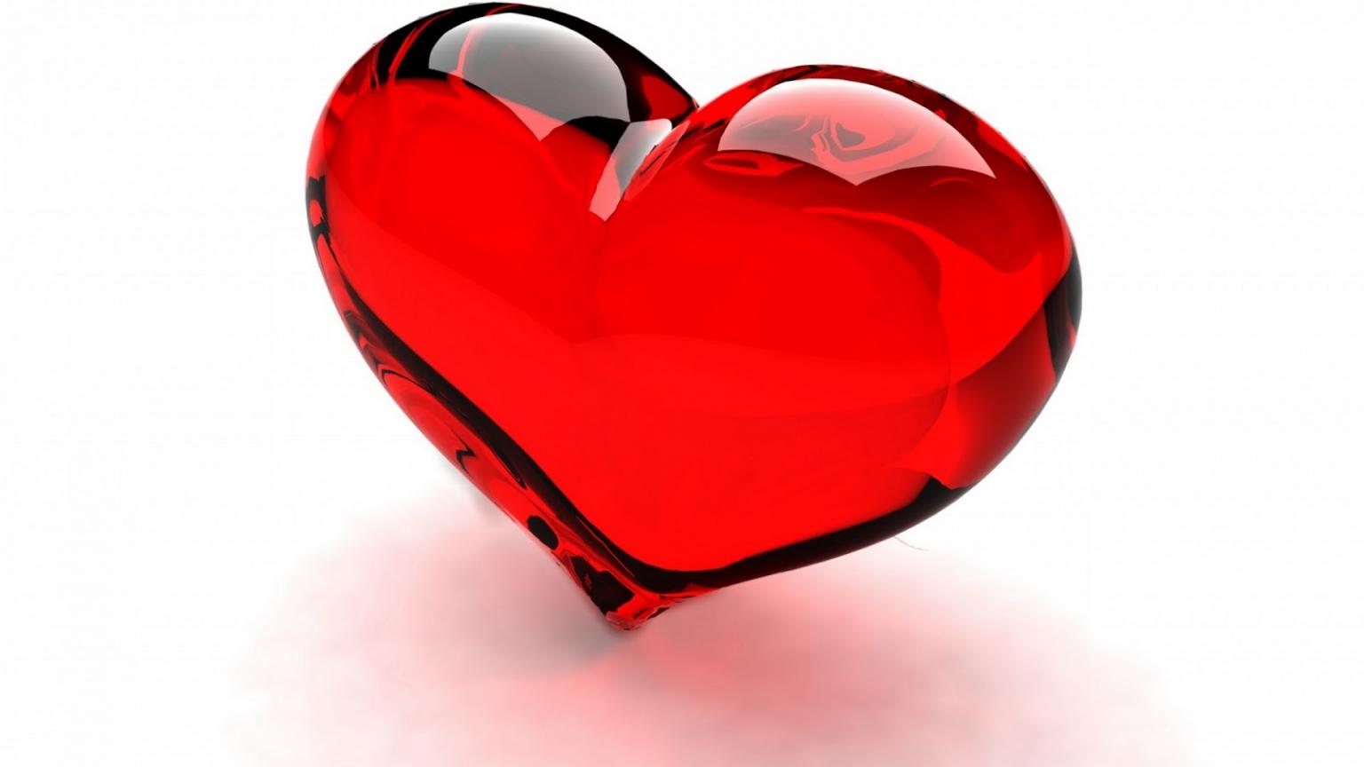 1536x864 Heart Wallpaper Simple
