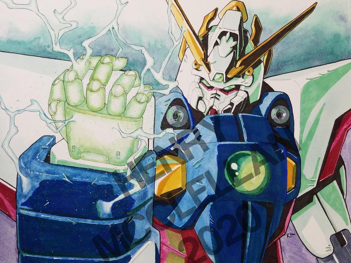 1200x900 Henry slowly working on this Shining Gundam commission for about a week now. Finally finished!