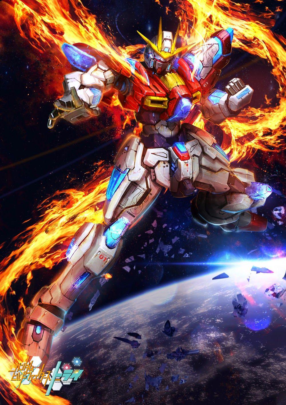 1000x1414 Try Burning Gundam Anime