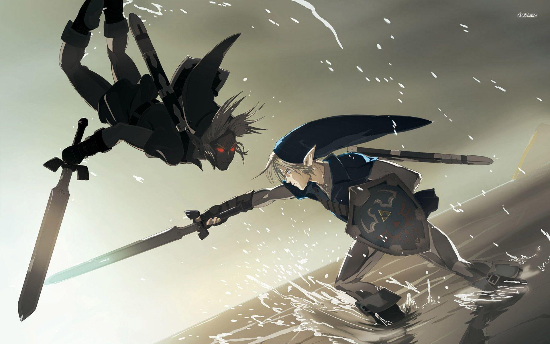 1920x1200 Zelda Dark Link Wallpaper