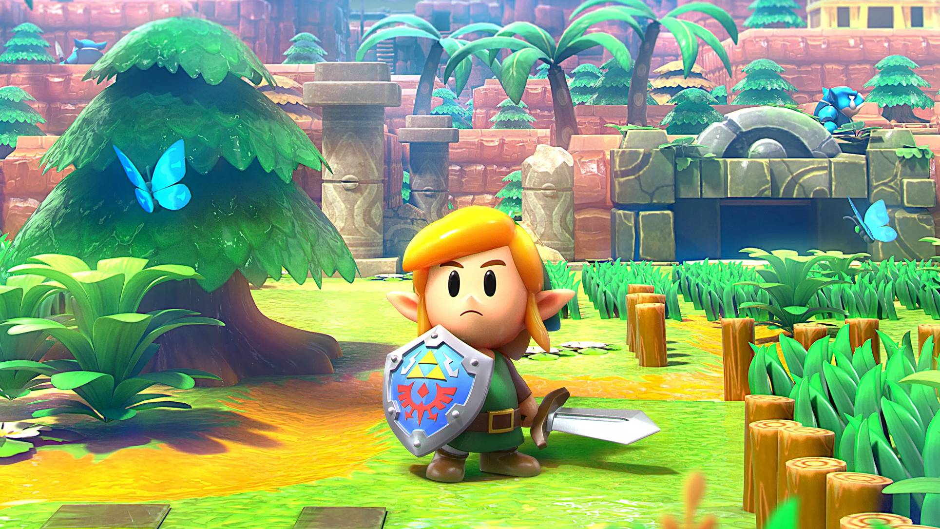 1929x1085 The Legend of Zelda: Link's Awakening Wallpaper. Cat with Monocle