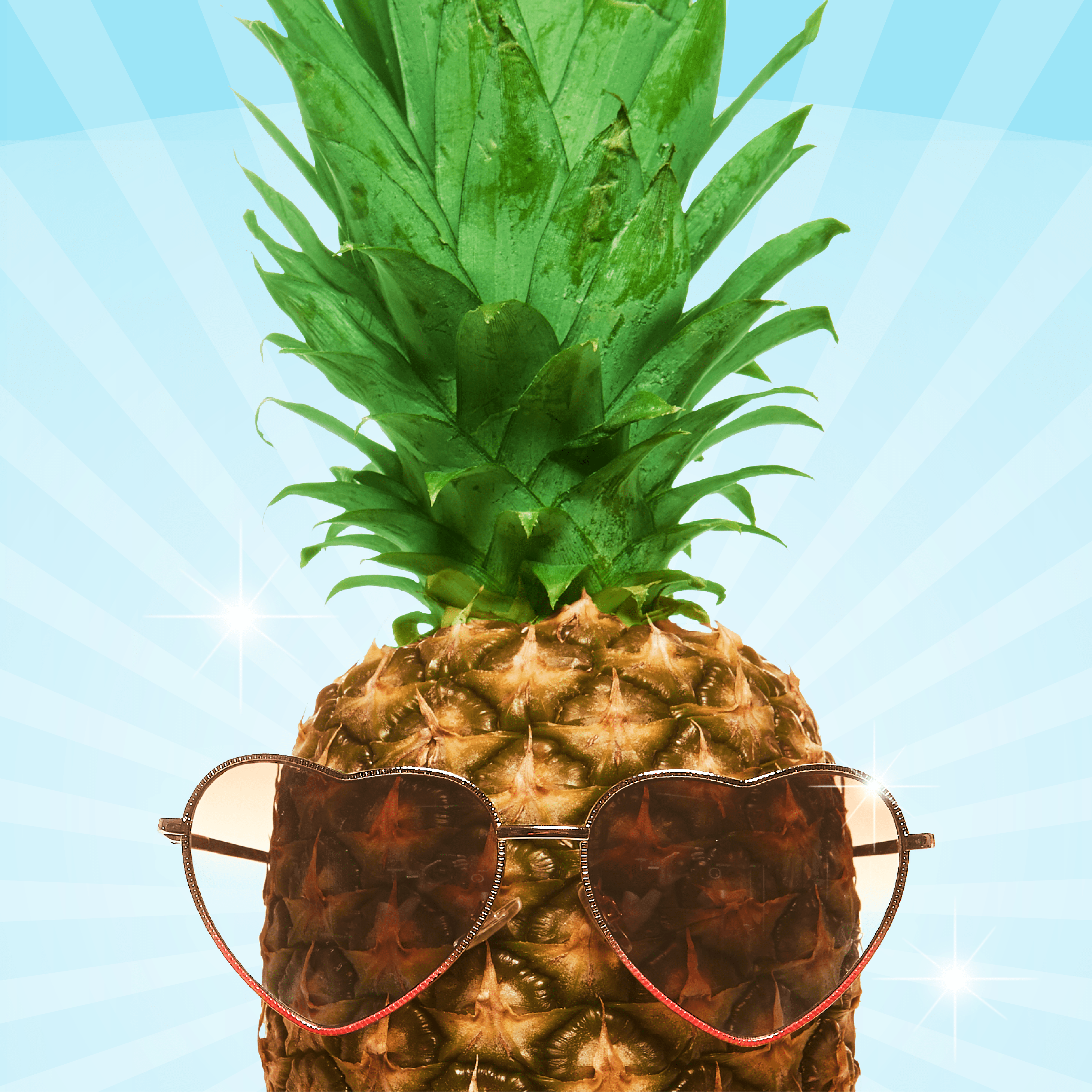 2917x2917 Pineapples in Shades ideas. pineapple, summer of love, pineapple parties