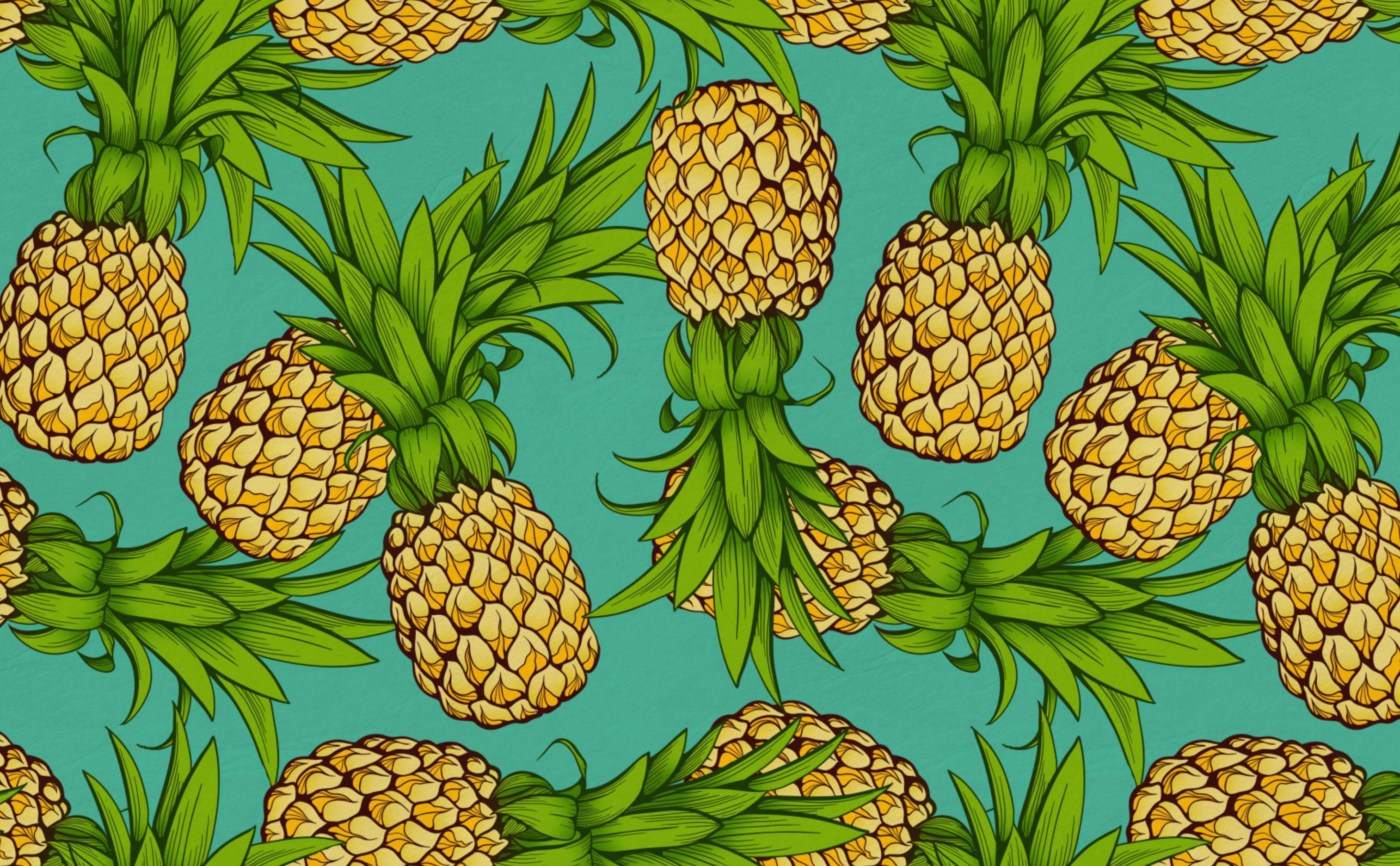 3028x1872 Pop Art Pineapples Wallpaper for Walls