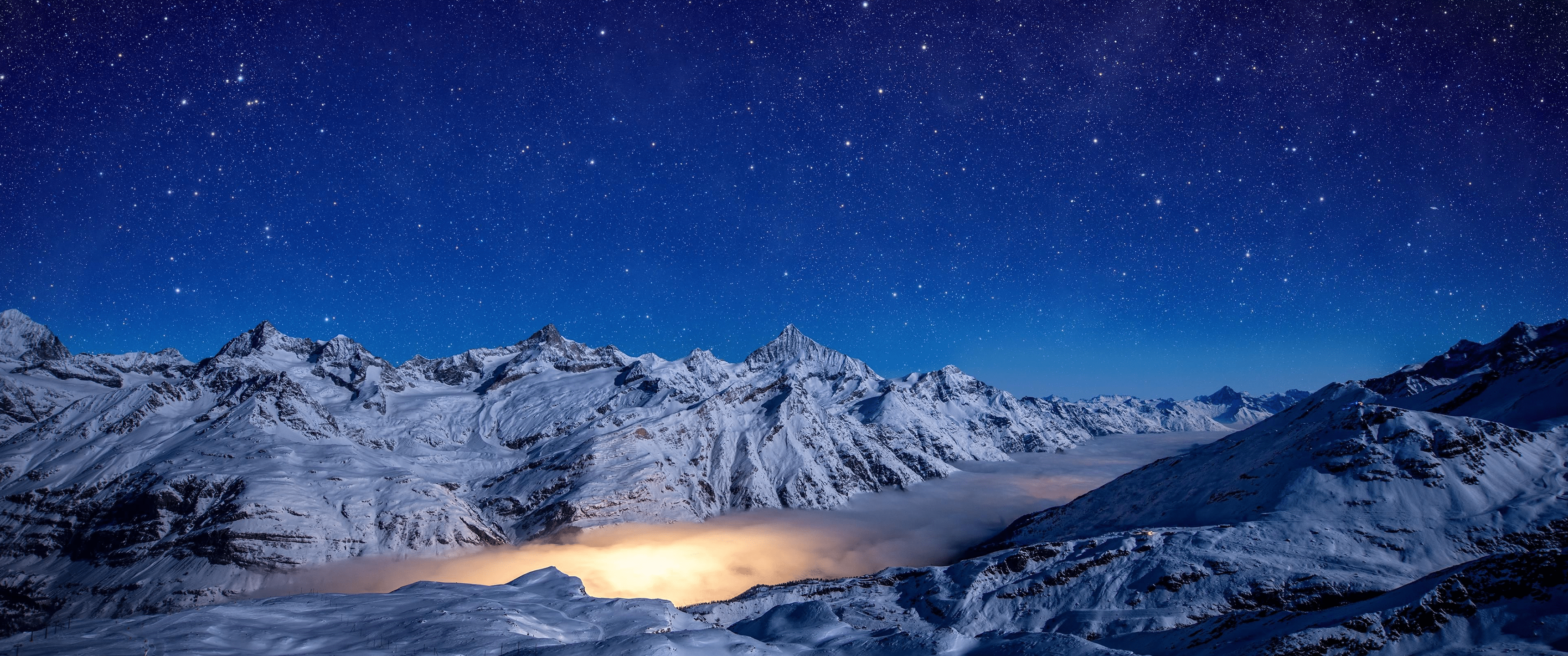 3440x1440 Stars and Snow [3440x1440]