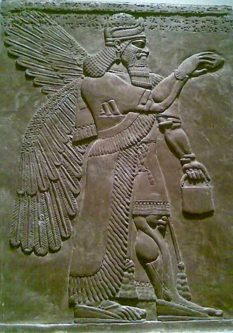 756x1080 Babylonian God Marduk holding a pine cone in a gesture of benediction. Ancient sumerian, Sumerian, Ancient