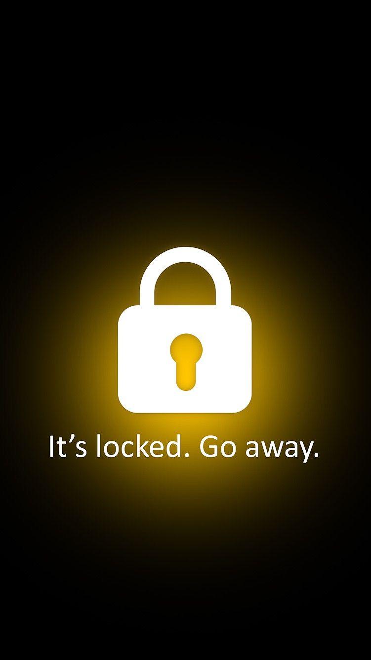751x1334 It's Locked. Go Away! Wallpaper