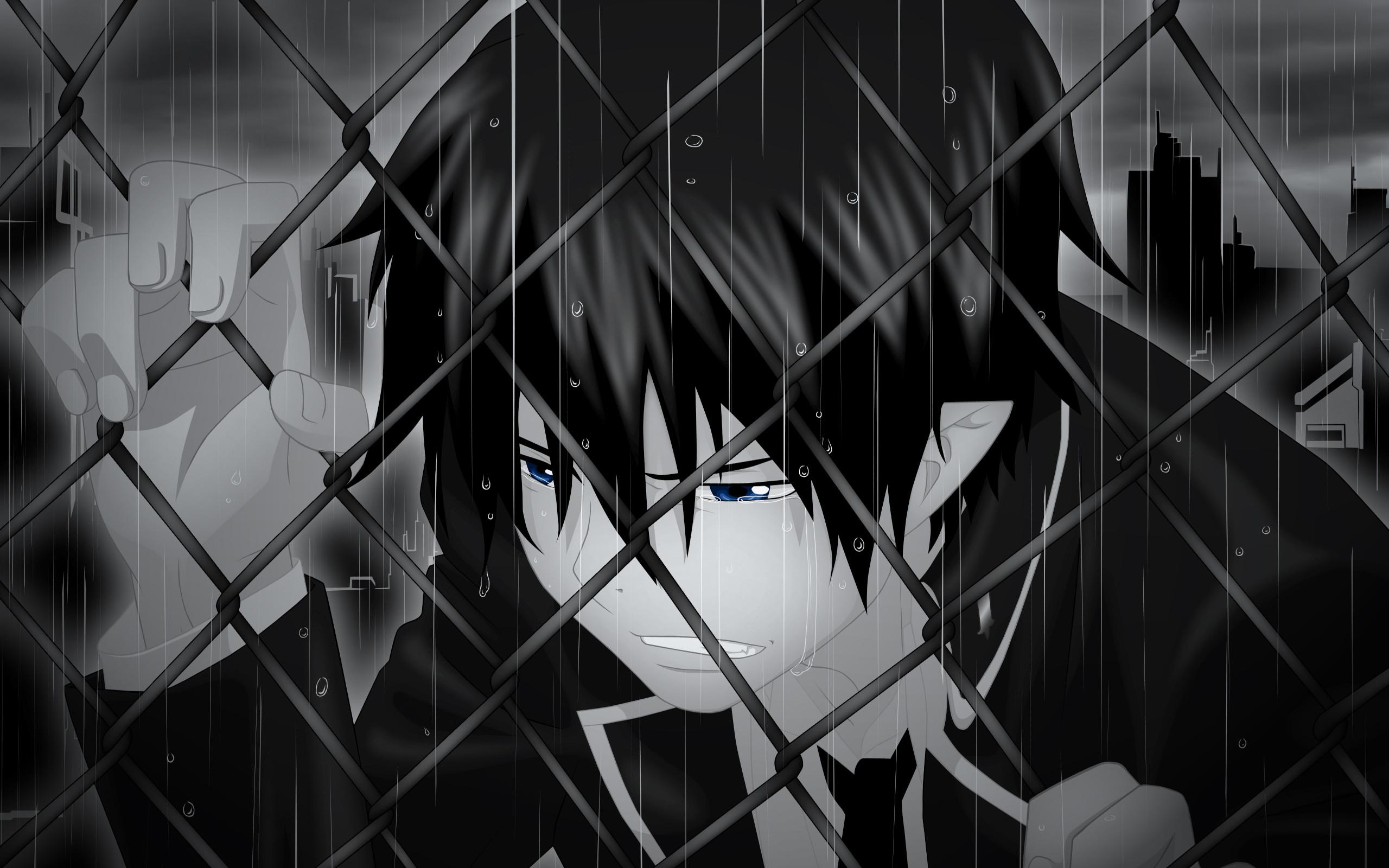2560x1600 Sad Anime Boy Wallpaper background picture