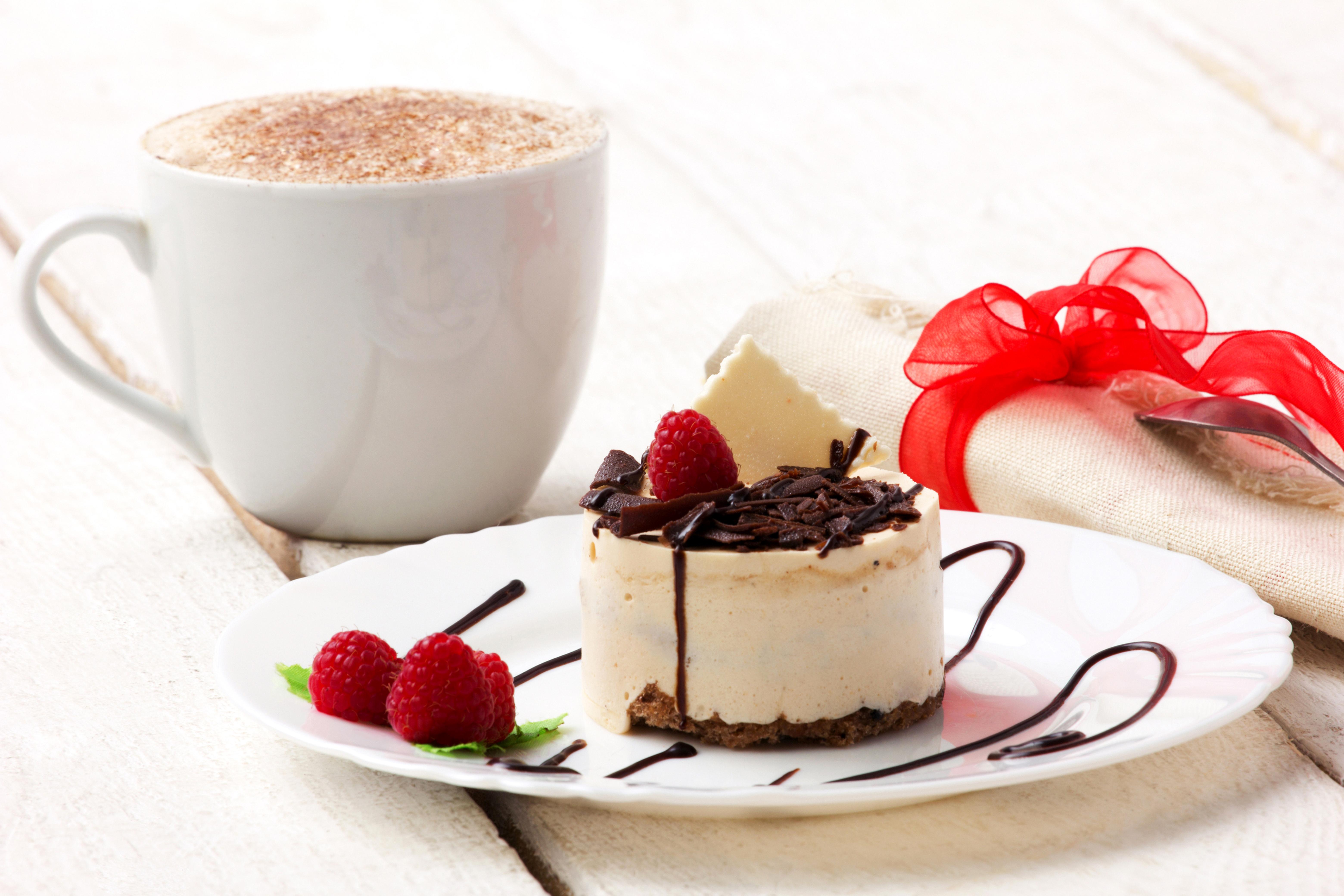 6240x4160 Picture Chocolate Coffee Raspberry Cup Food Plate Sweets 6240x4160