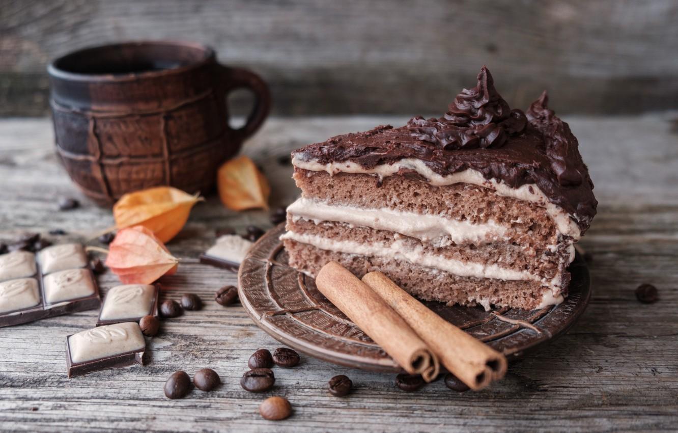 1332x850 Cake Cream Chocolate Cup Coffee HD Wallpaper