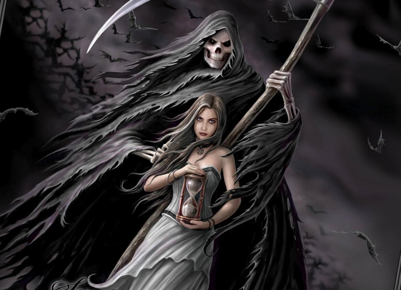 1306x945 Anne Stokes Summon The Reaper HD Wallpaper