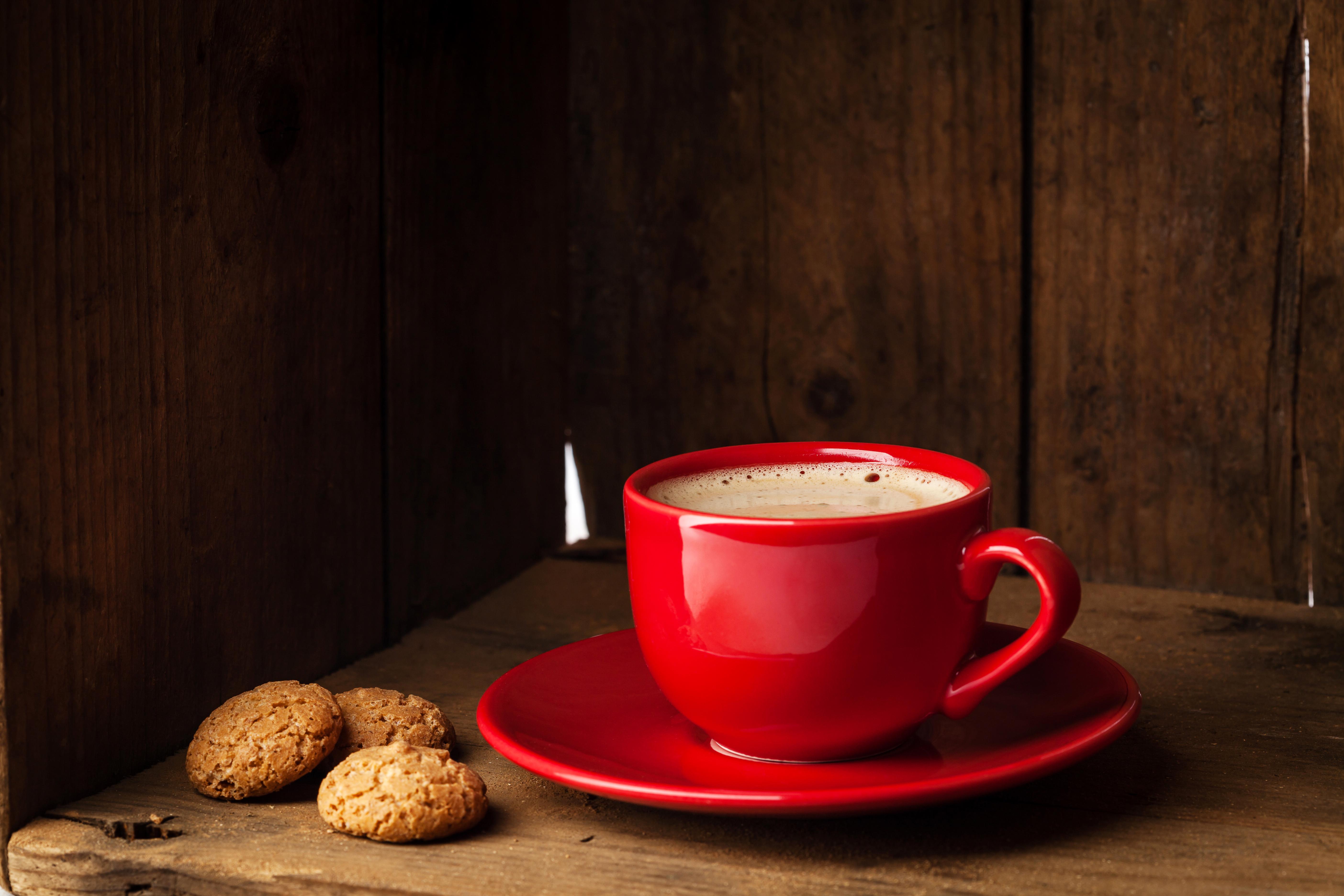 5616x3744 Wallpaper Coffee Cup Food Cookies drink 5616x3744