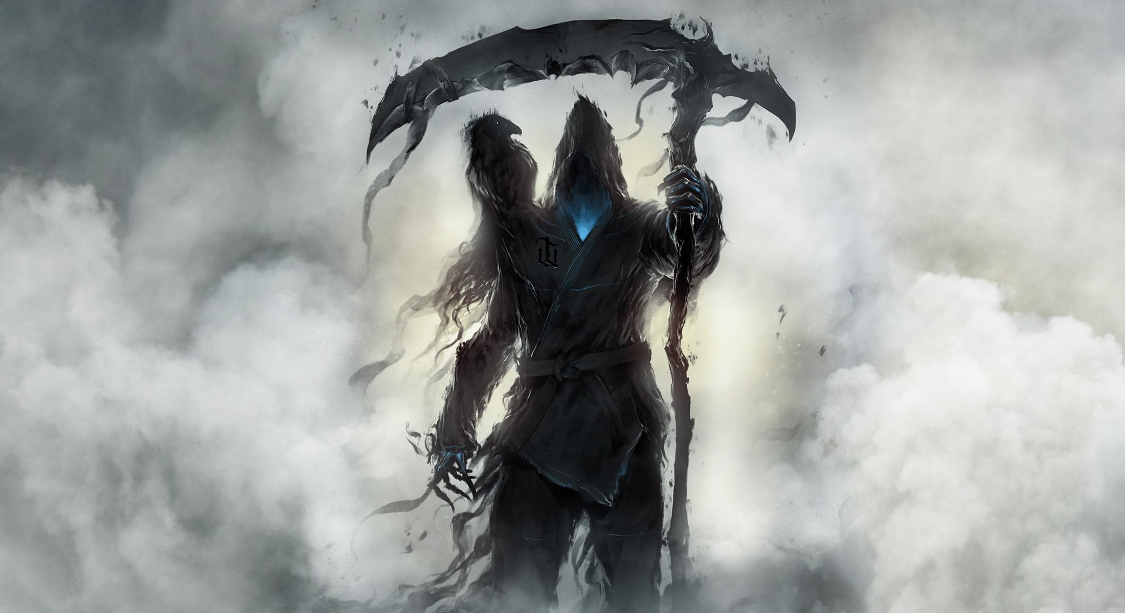 2200x1200 Scythe, Grim Reaper Wallpaper And Background Reaper Wallpaper & Background Download