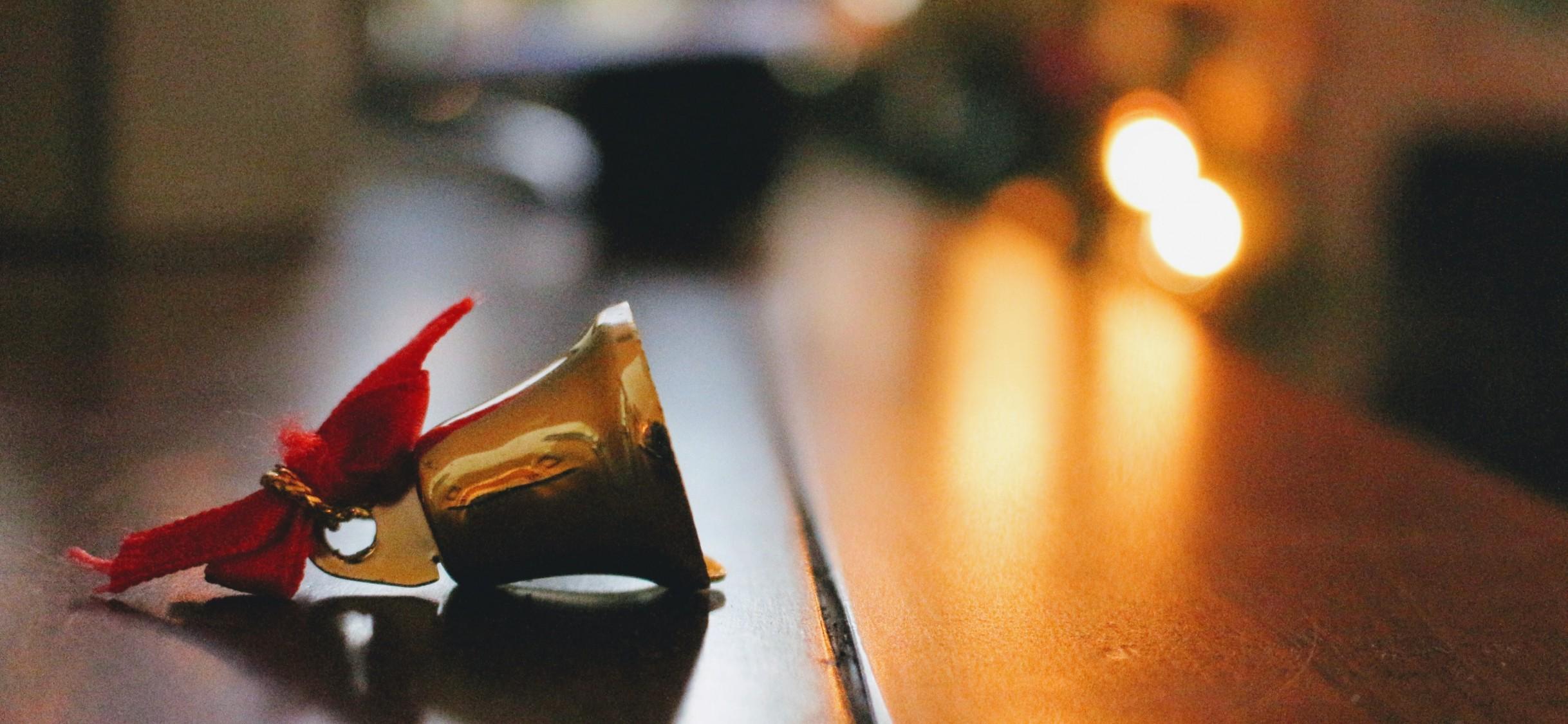 2436x1125 Gold Bell On Top Of Table HD Wallpaper iPhone X Wallpaper .net
