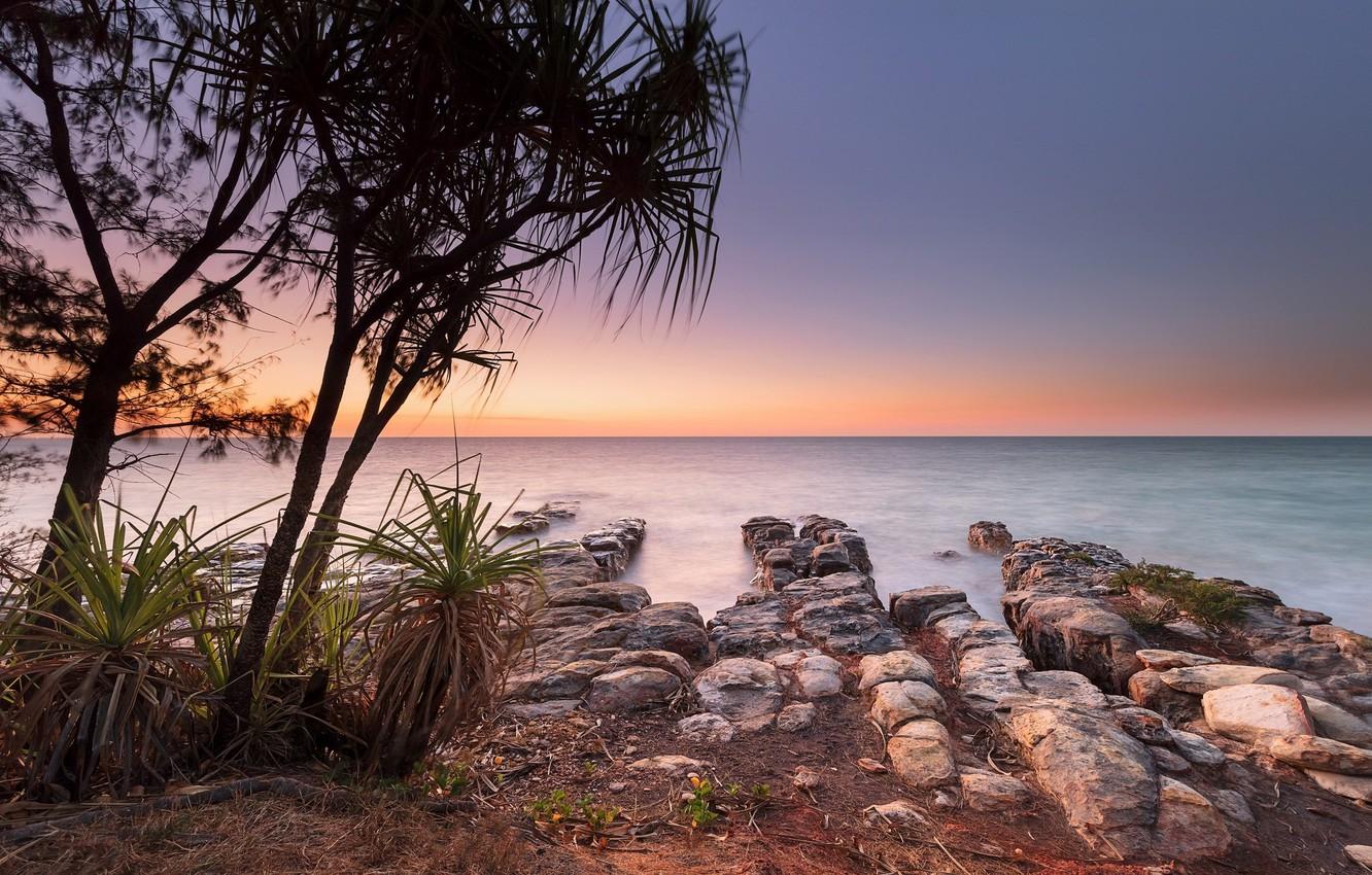 1332x850 Wallpaper beach, landscape, sunset, nature, beauty, horizon, panorama image for desktop, section пейзажи