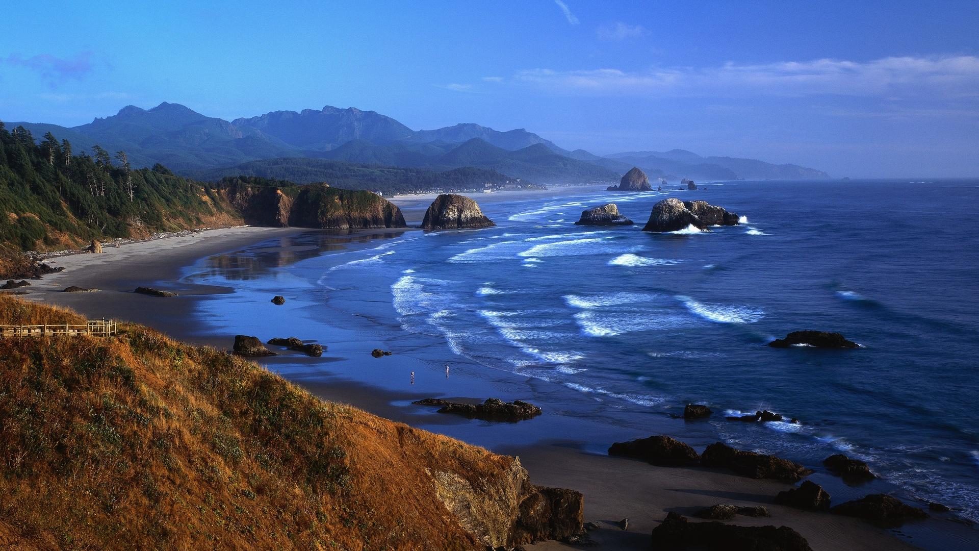 1920x1080 nature, Landscapes, Beaches, Ocean, Sea, Coast, Shore, Waves, Cliff, People, Mountains Wallpaper HD / Desktop and Mobile Background