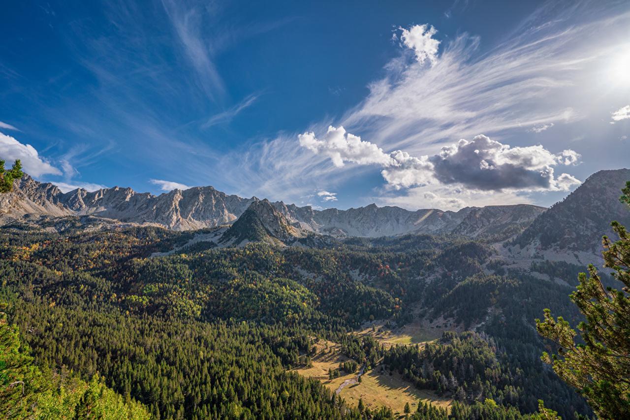 1280x853 Desktop Wallpaper Andorra Pyrenees Nature mountain Sky landscape
