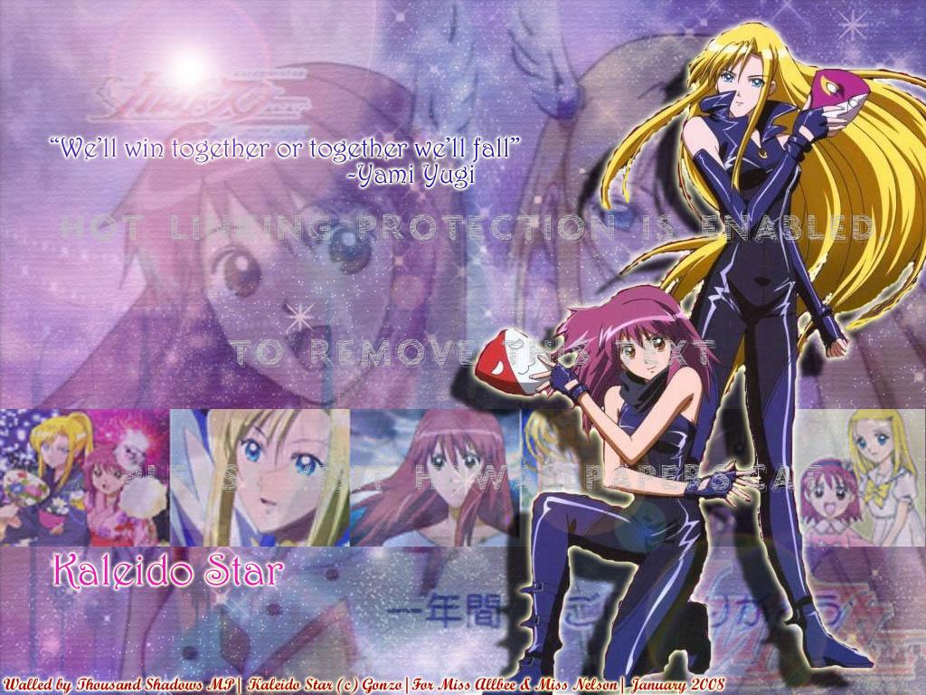 1024x768 layla and sora kaleido star anime