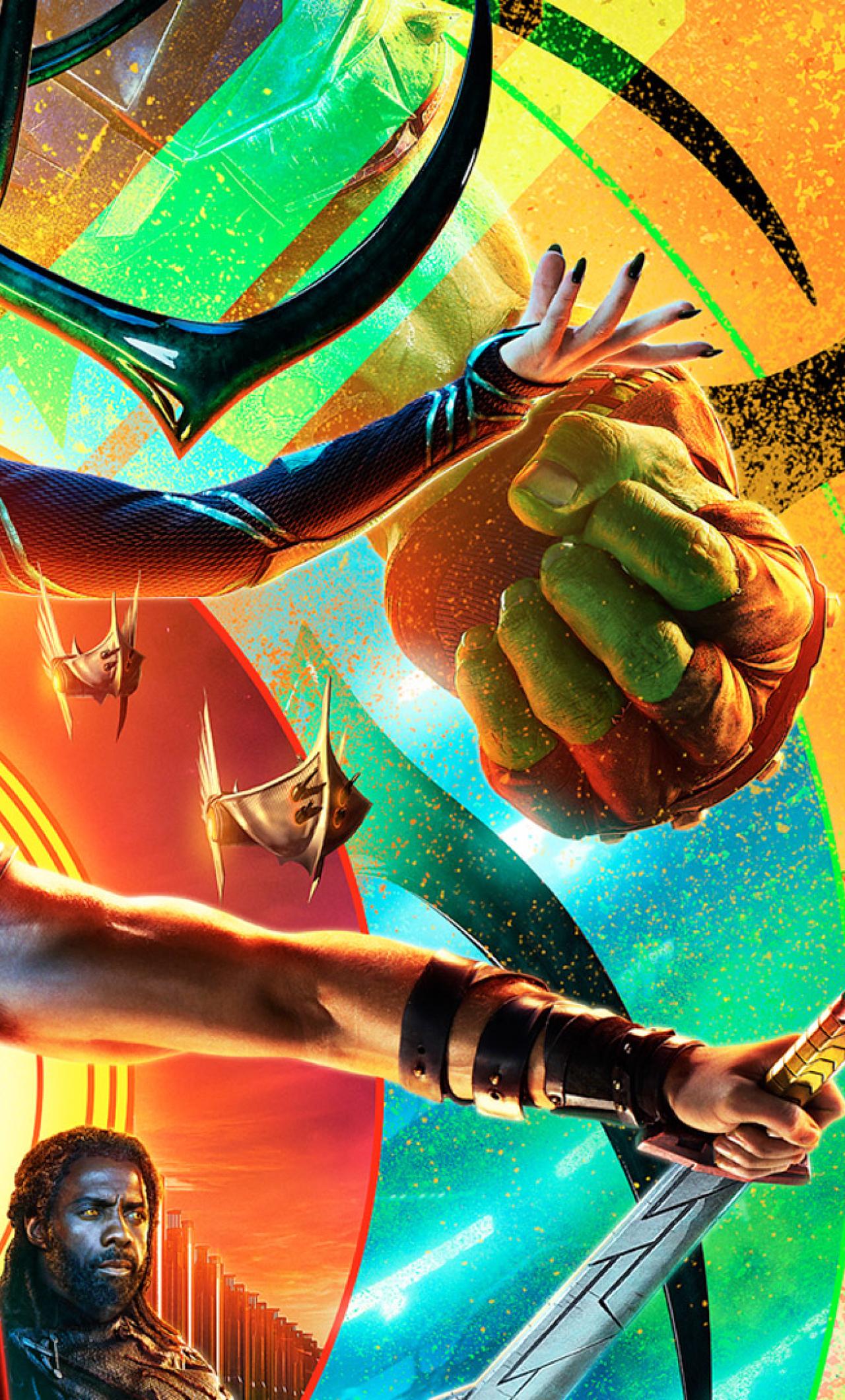 1280x2120 Thor & Hela Fight