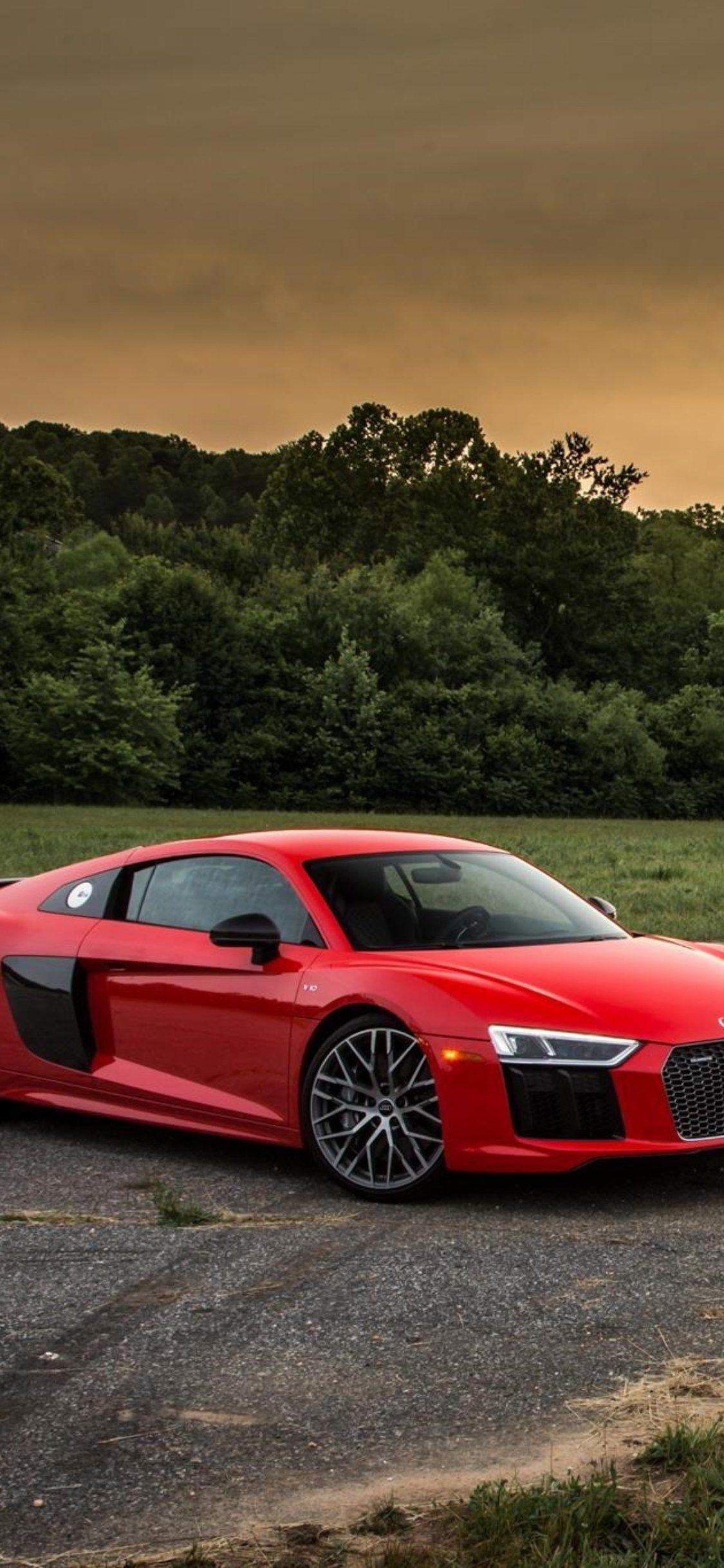 1125x2436 Audi R8 iPhone 11 Wallpaper