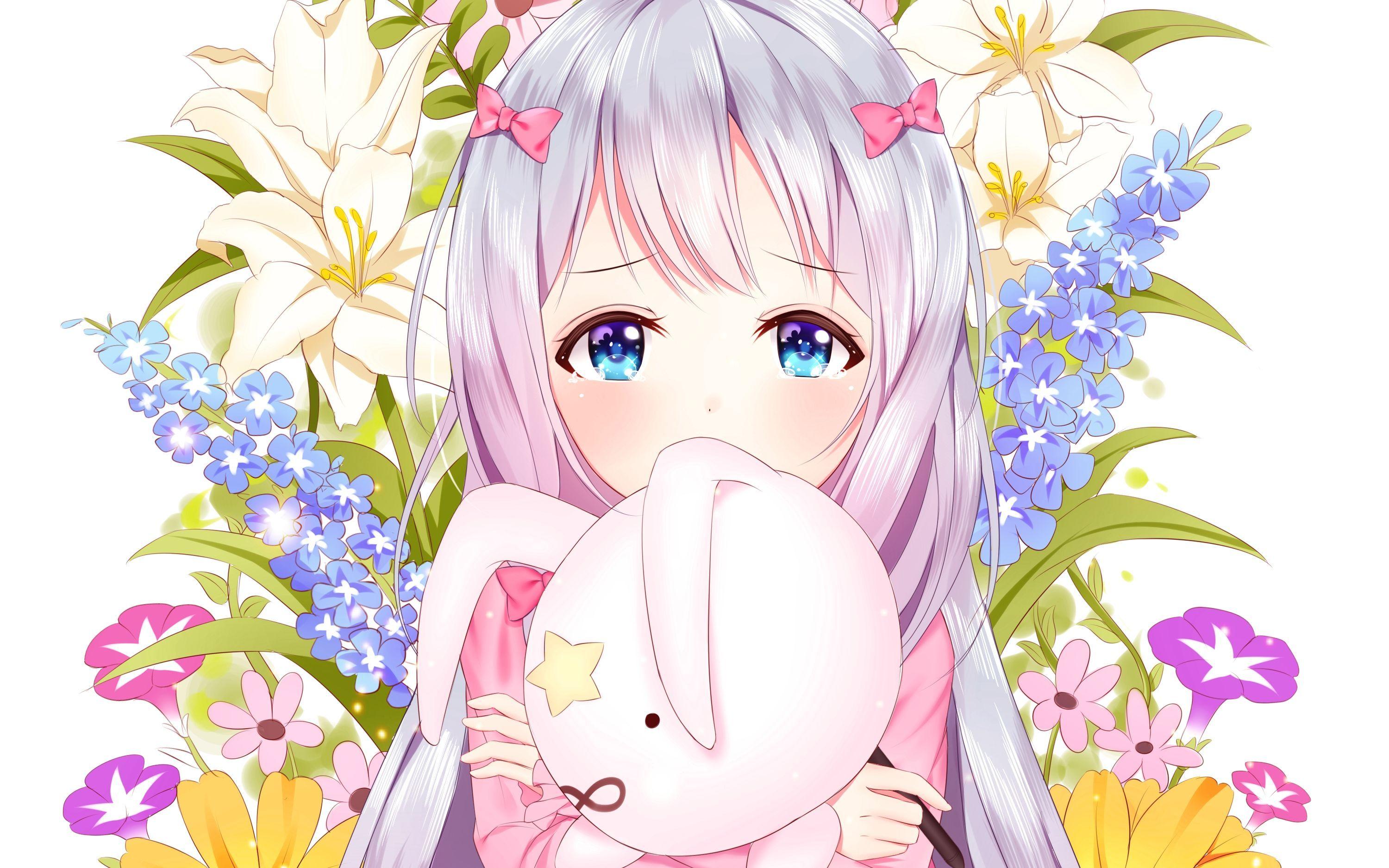 3000x1875 Kawaii Chibi Girl Wallpaper