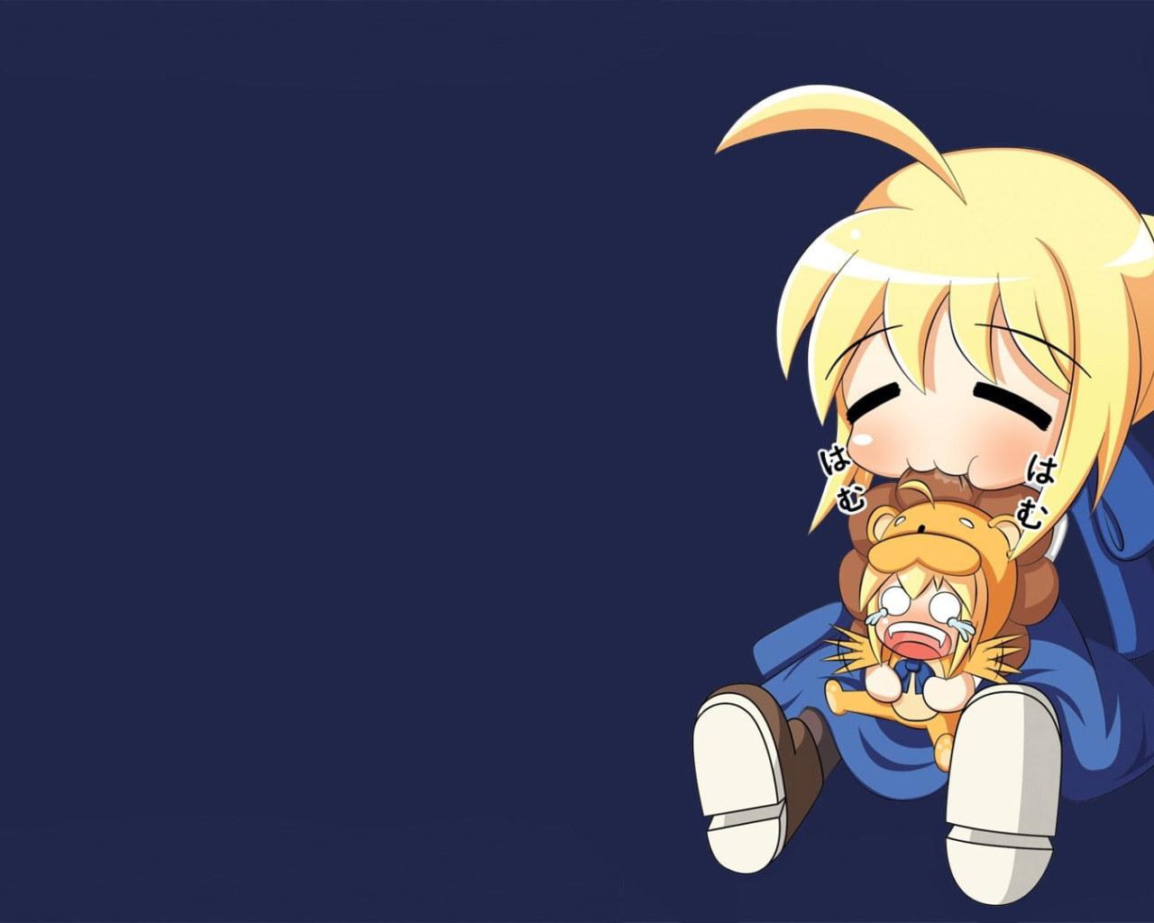 1280x1024 Saber wallpaper, Fate Series, ahoge, anime girls, chibi, representation • Wallpaper For You HD Wallpaper For Desktop & Mobile