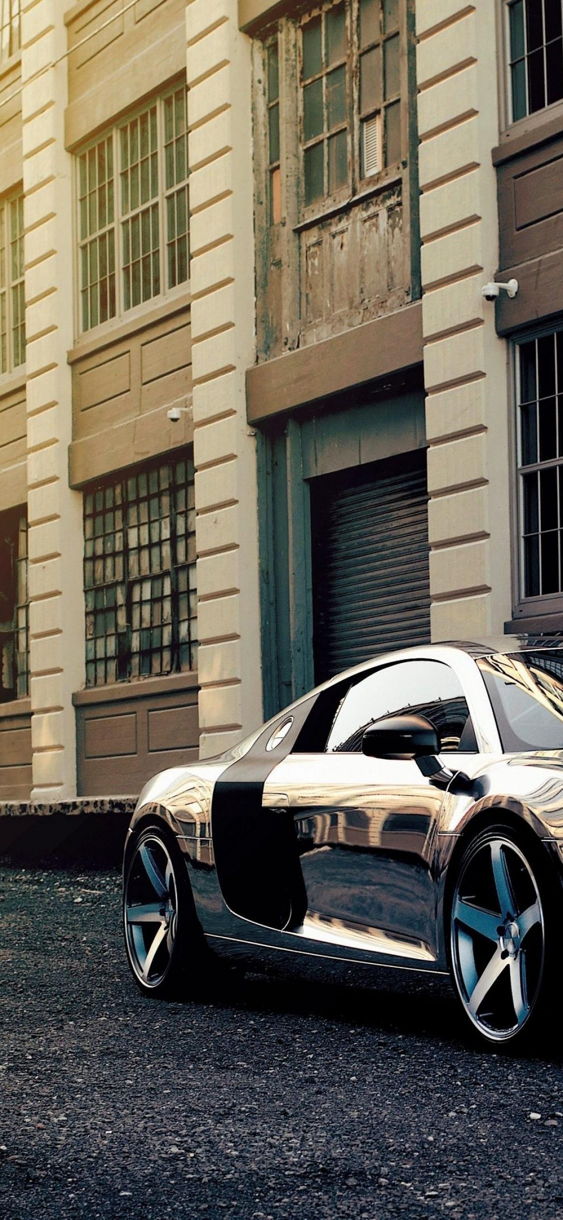 1125x2436 Download 1125x2436 Audi R Building, Sunlight, Sport Cars Wallpaper for iPhone 11 Pro & X