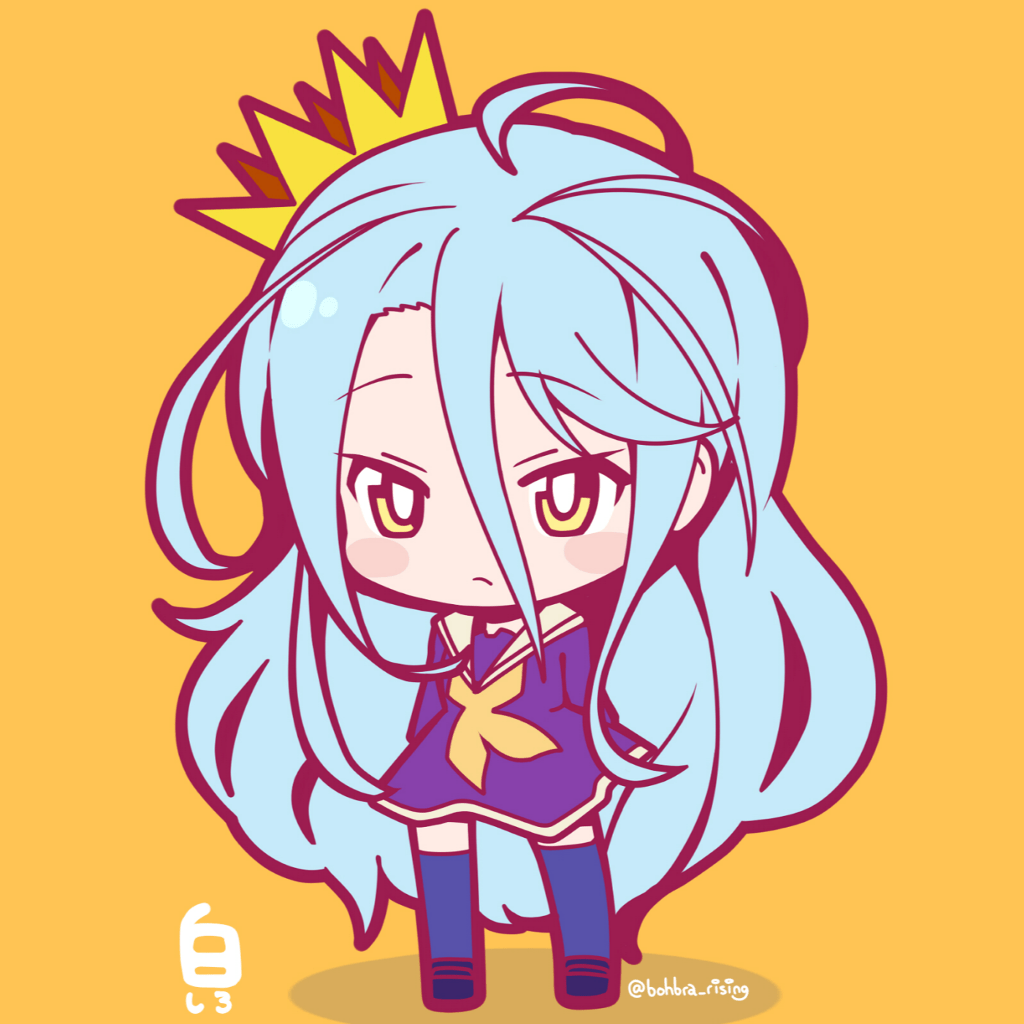 1024x1024 Cute Chibi Anime Wallpaper