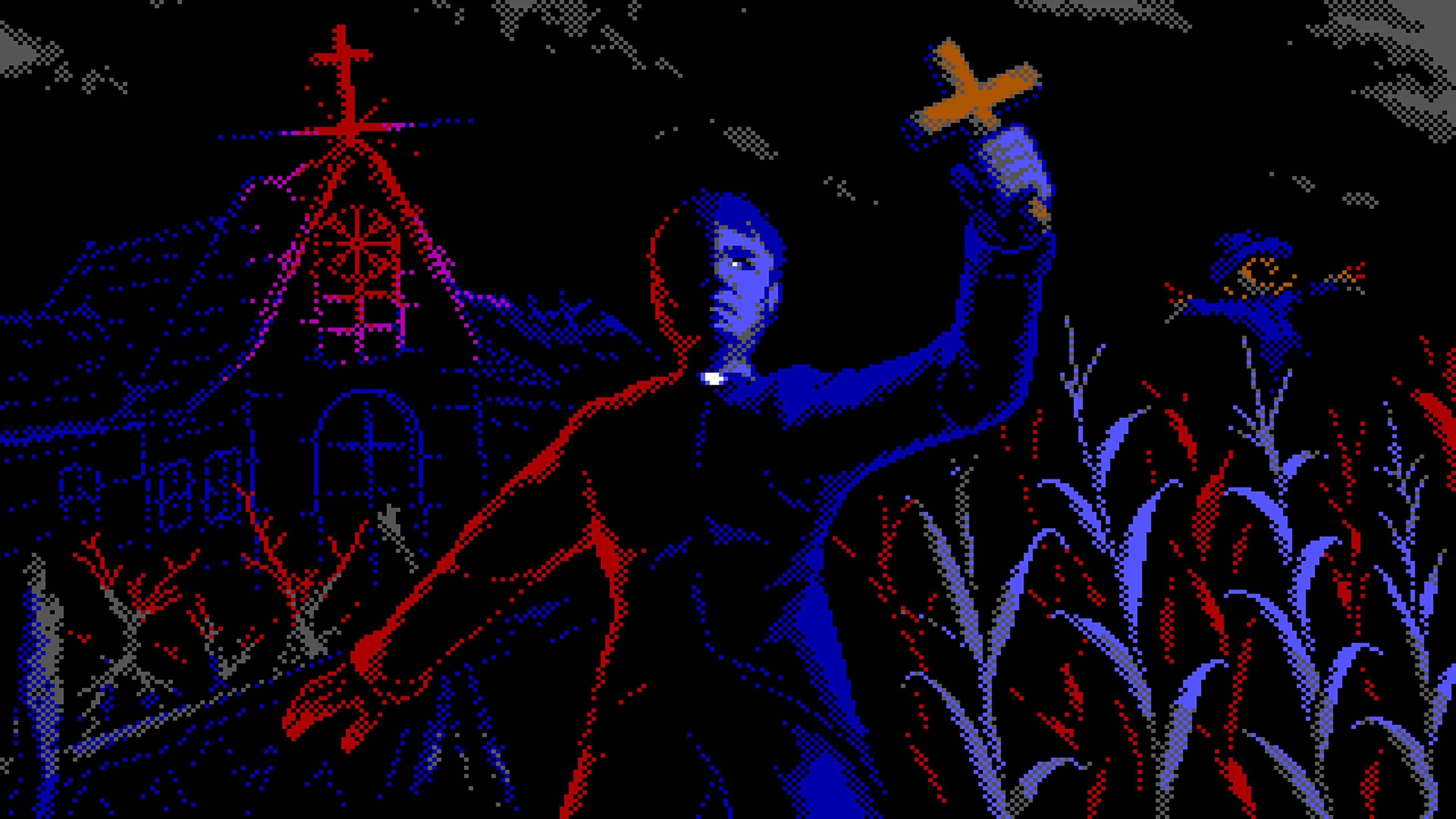 3840x2160 FAITH The Unholy Trinity Pixel Art 4K HD Wallpaper</a> Wallpaper