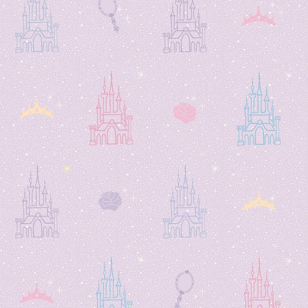 1000x1000 Disney Princess Castle Peel and Stick Wallpaper