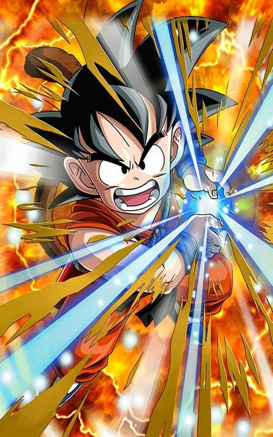 900x1440 Goku Kamehameha Wallpaper for Android