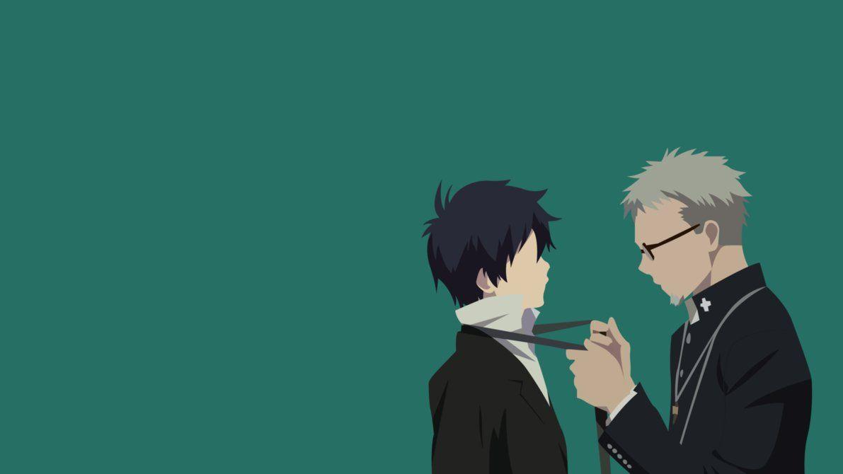 Blue Exorcist Minimalist Wallpapers Top Free Blue Exorcist Minimalist Backgrounds Wallpaperaccess