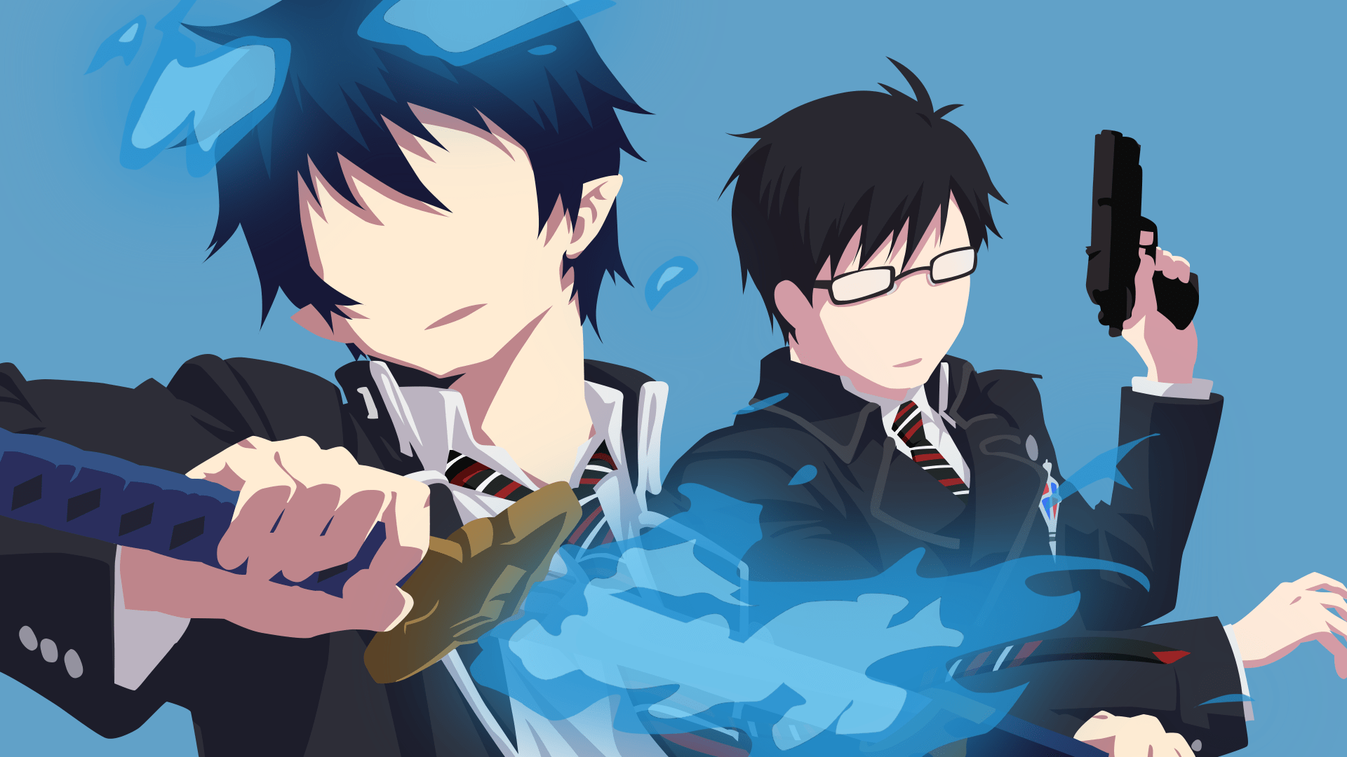 1920x1080 Blue Exorcist HD Wallpaper