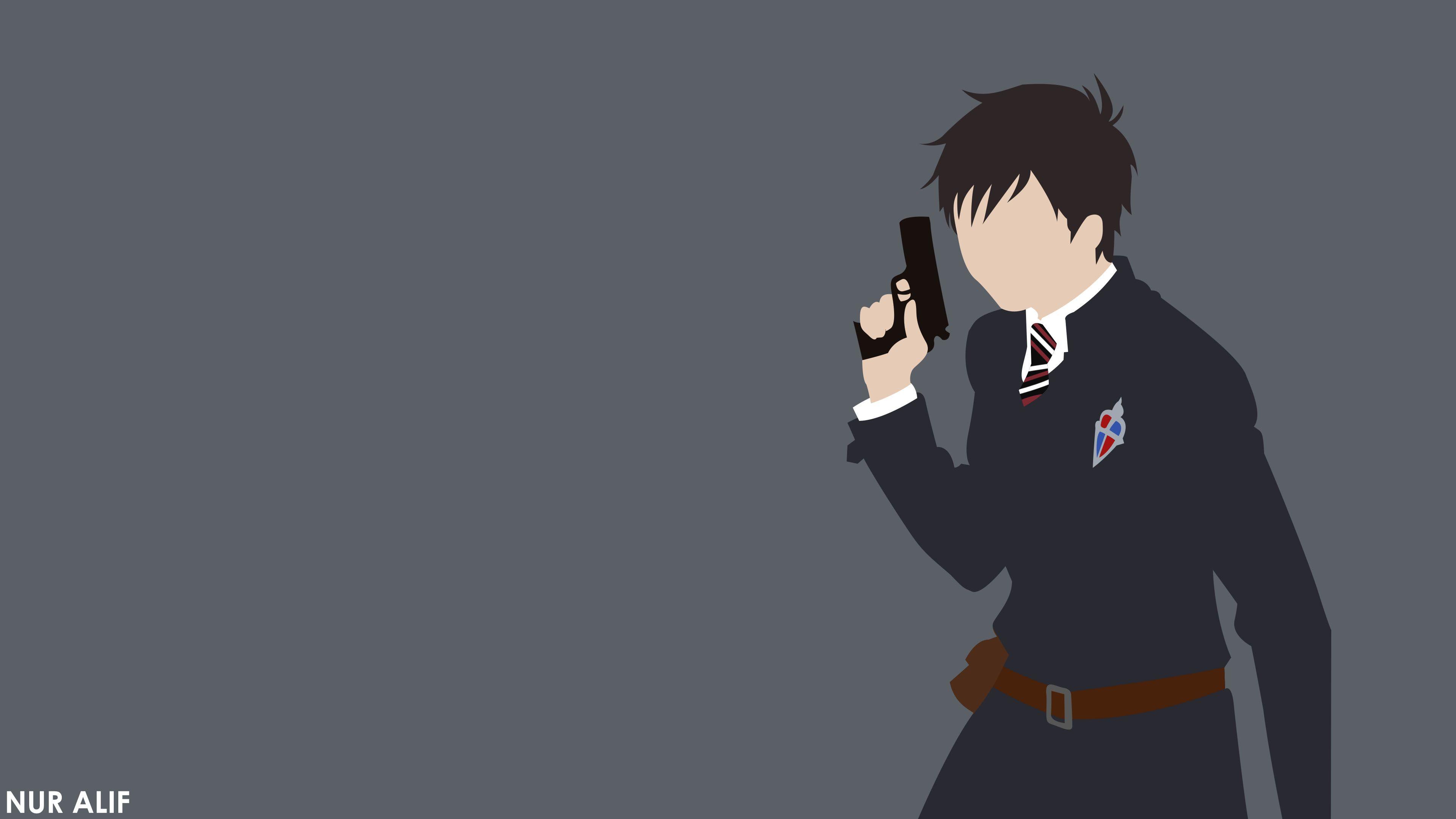 3840x2160 Blue Exorcist