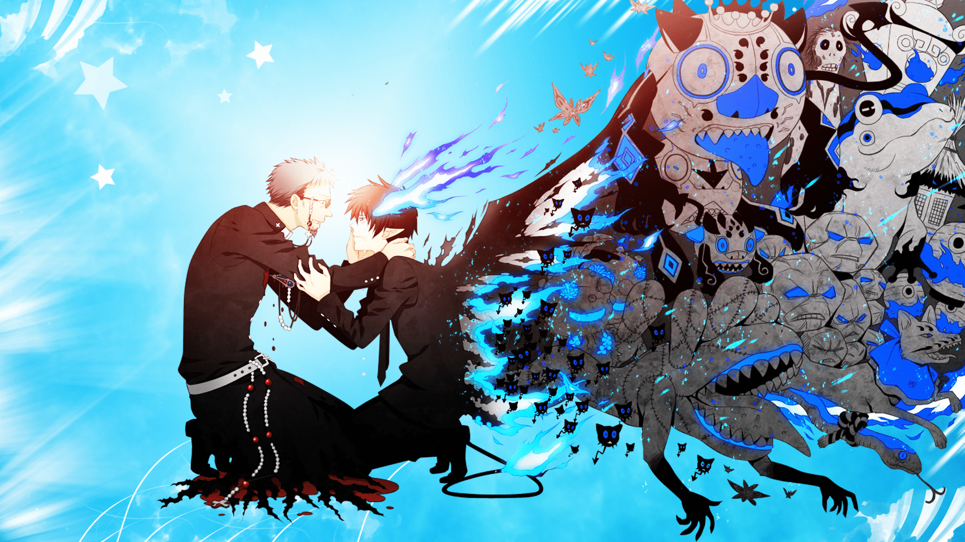1920x1080 anime blue exorcist demon amaimon blue exorcist wallpaper. Mocah HD Wallpaper