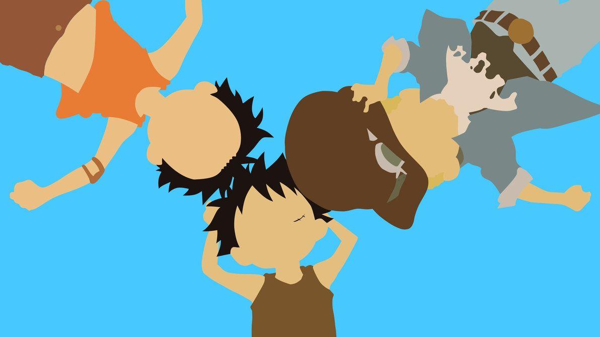 1192x670 Ace Sabo and Luffy minimal. Movie wall art, Poster prints, Op painting