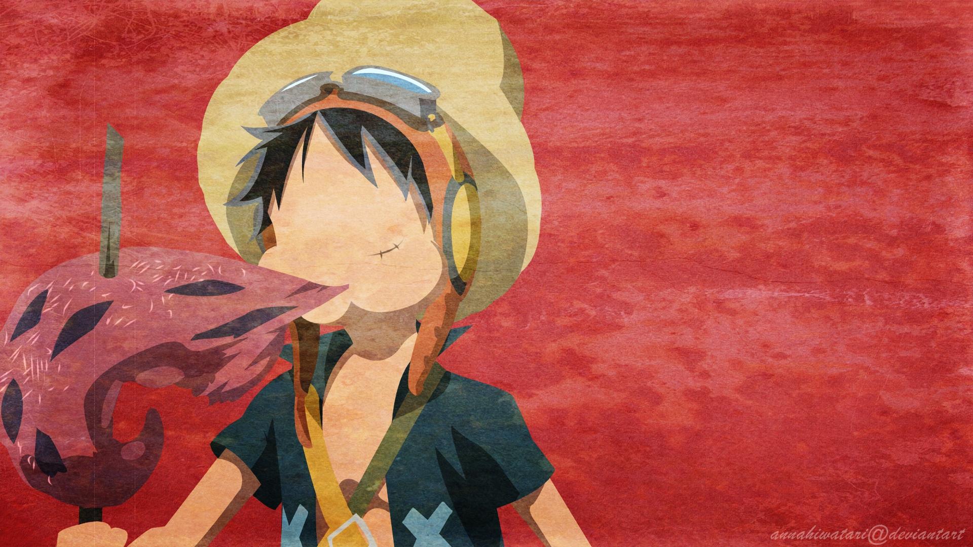 1920x1080 Minimalist Monkey D Luffy Wallpaper:1920x1080