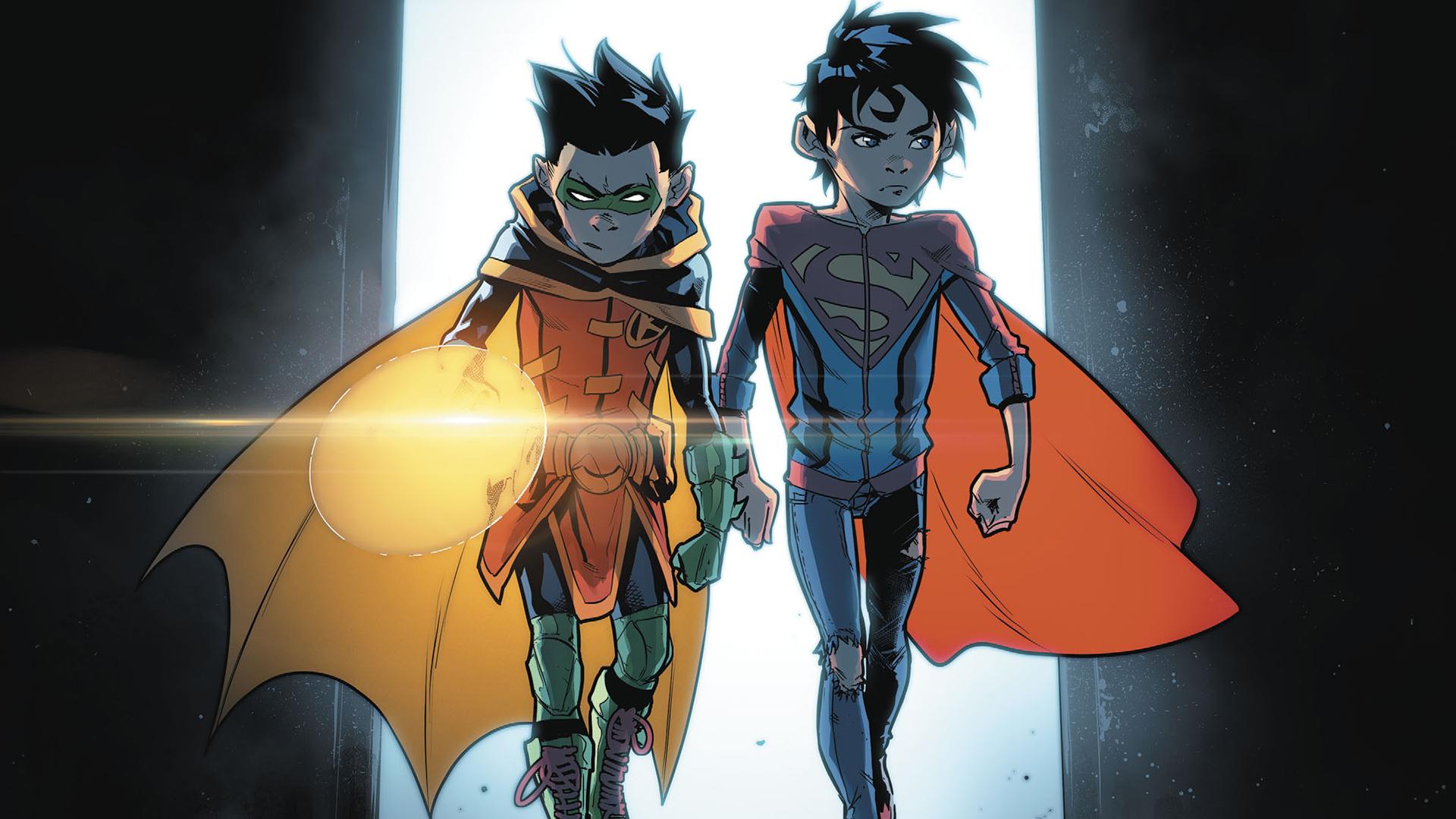 1920x1080 1920x1080 Batman, DC Comics, Damian Wayne, Robin (DC Comics), Superboy, Superman. Mocah HD Wallpaper