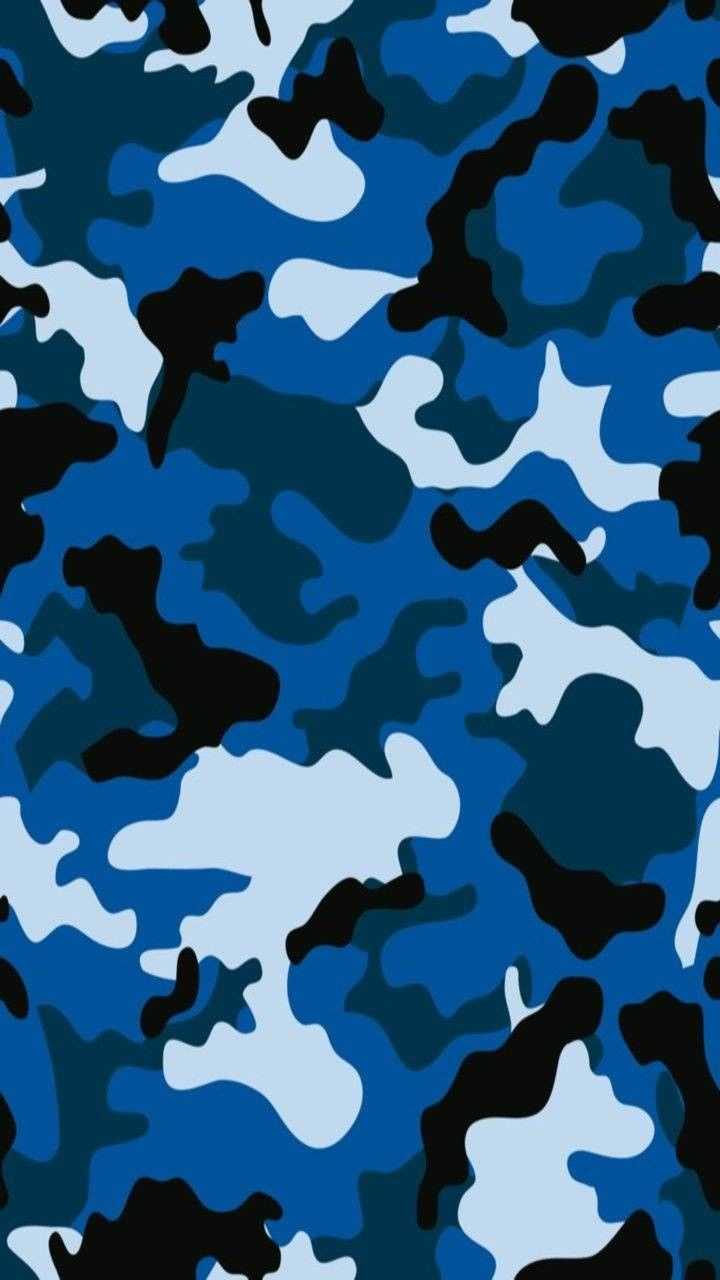 720x1280 Blue Bape Camo Live Wallpaper