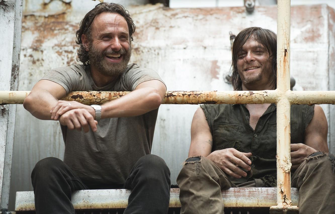 1332x850 Wallpaper The Walking Dead, The walking dead, Andrew Lincoln, Norman Reedus, Daryl Dixon, Rick Grimes image for desktop, section мужчины