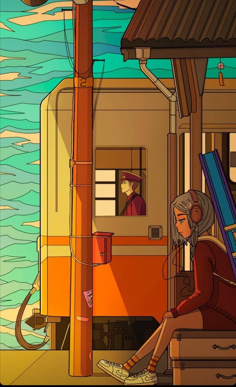 783x1280 Anime chill wallpaper