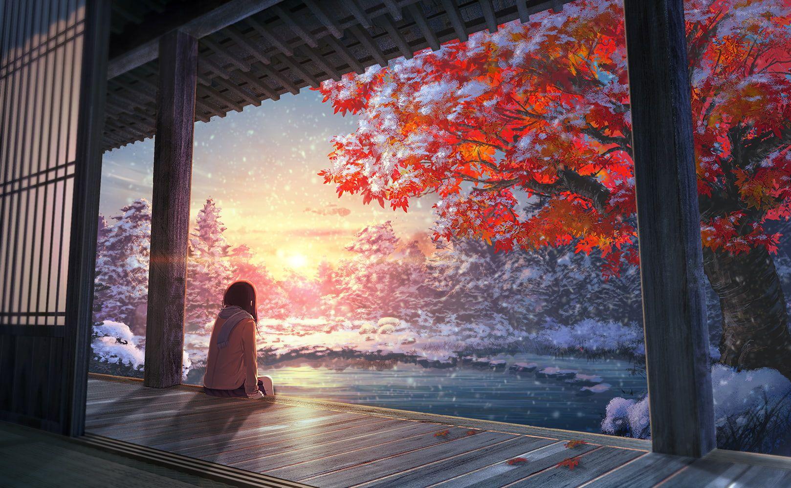 1618x1000 Chill Anime Wallpaper