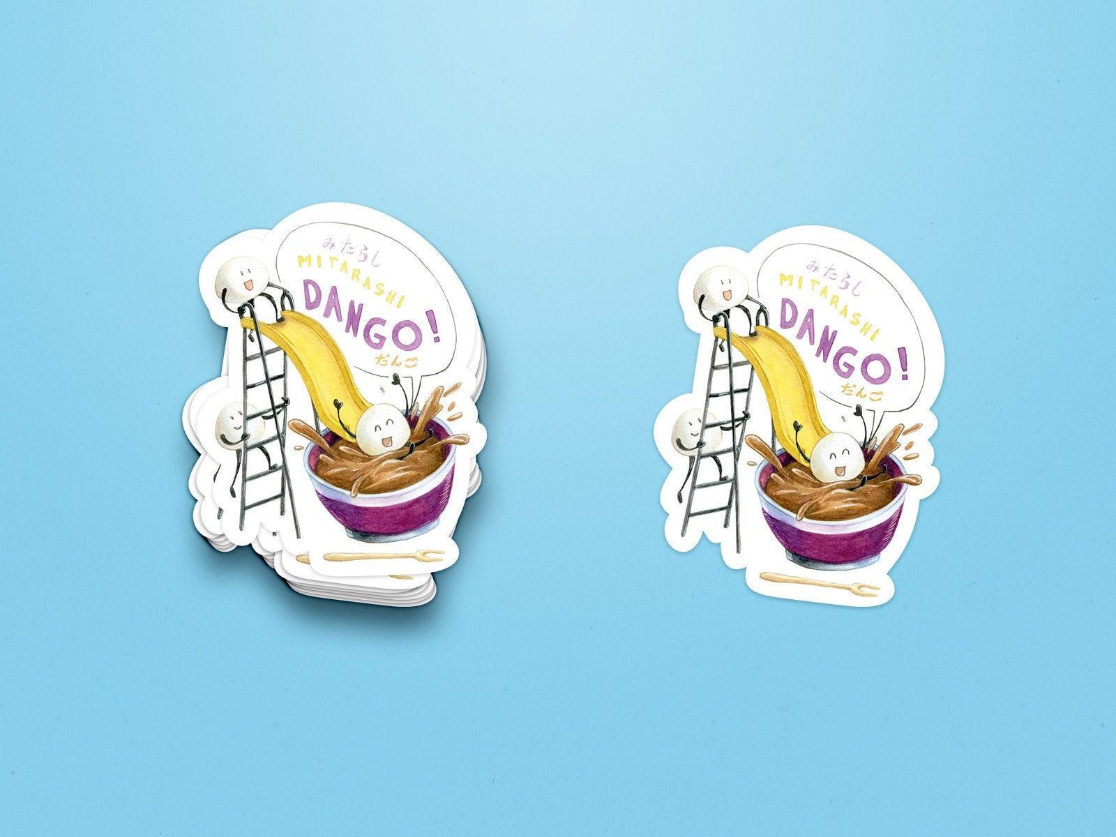 1600x1200 Dango sticker Mitarashi dango sticker Mochi sticker