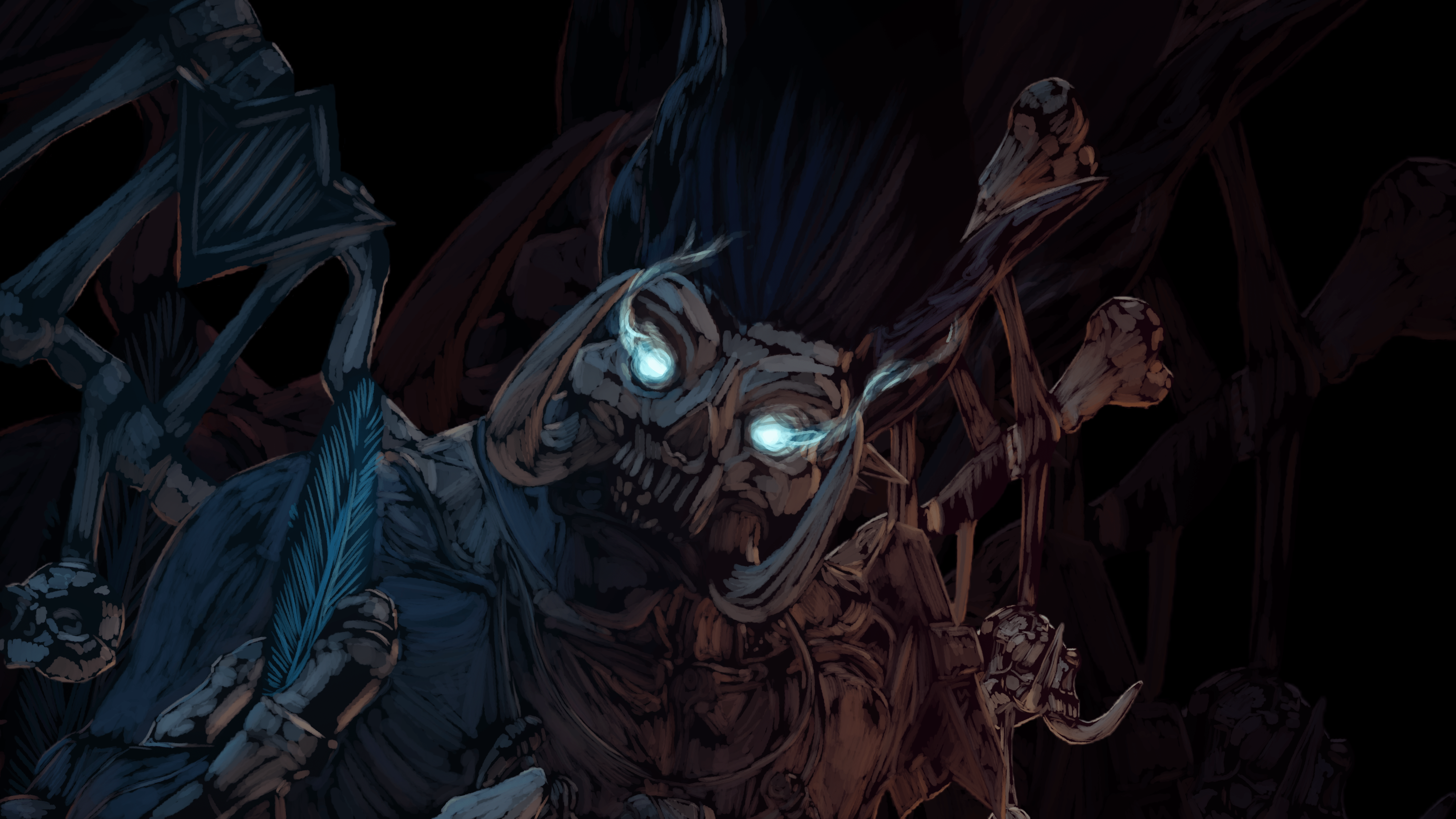 4898x2755 Bwonsamdi desktop wallpaper (What character should i draw next?) im open for commissions<3
