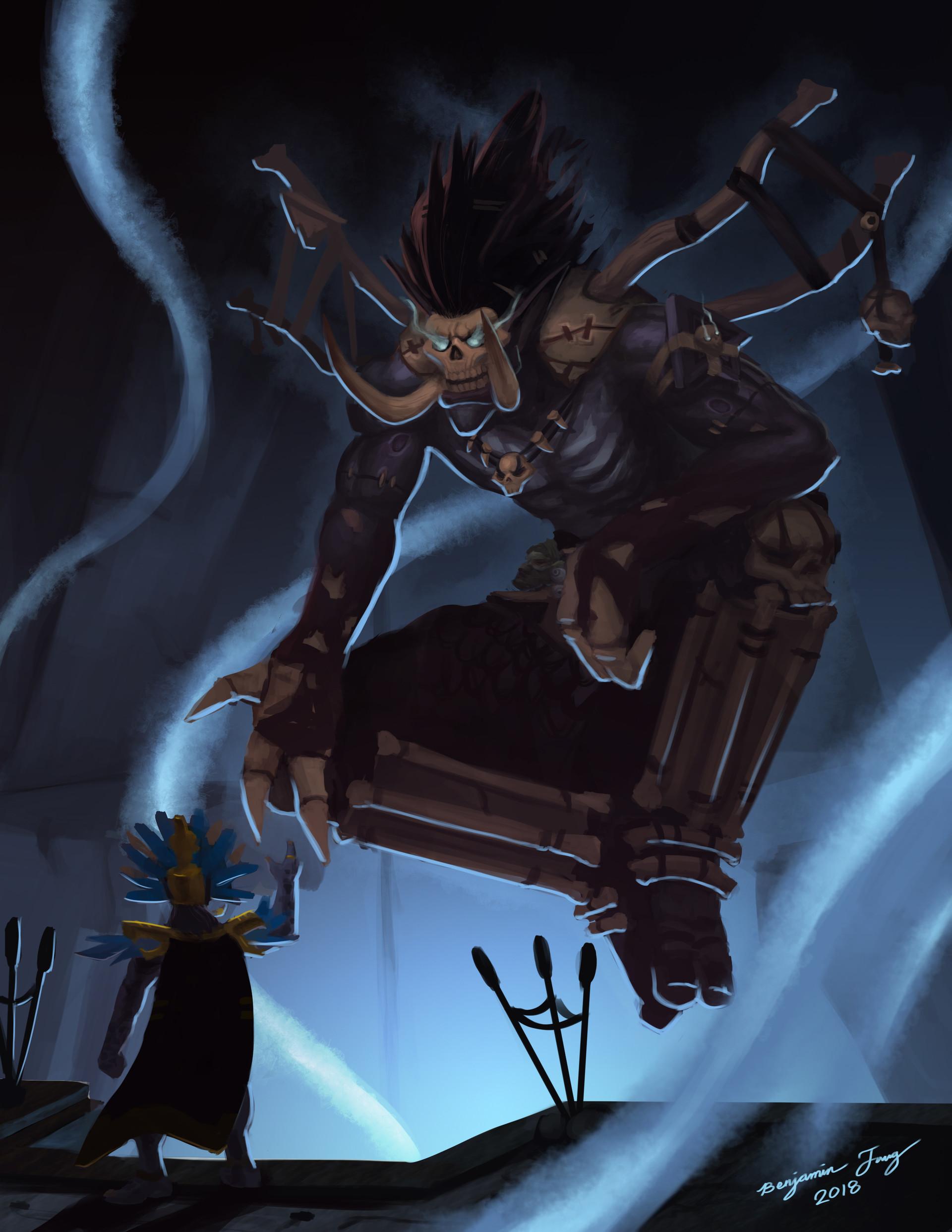 1920x2485 Rastakhan's Deal with Bwonsamdi by Benjamin Tang Character Animator and Illustrator. World of warcraft, Warcraft art, Art