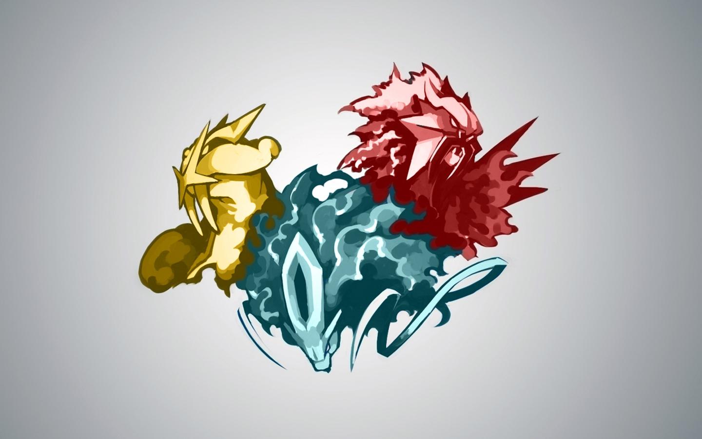 1440x900 pokemon entei suicune raikou 1440x900 wallpaper