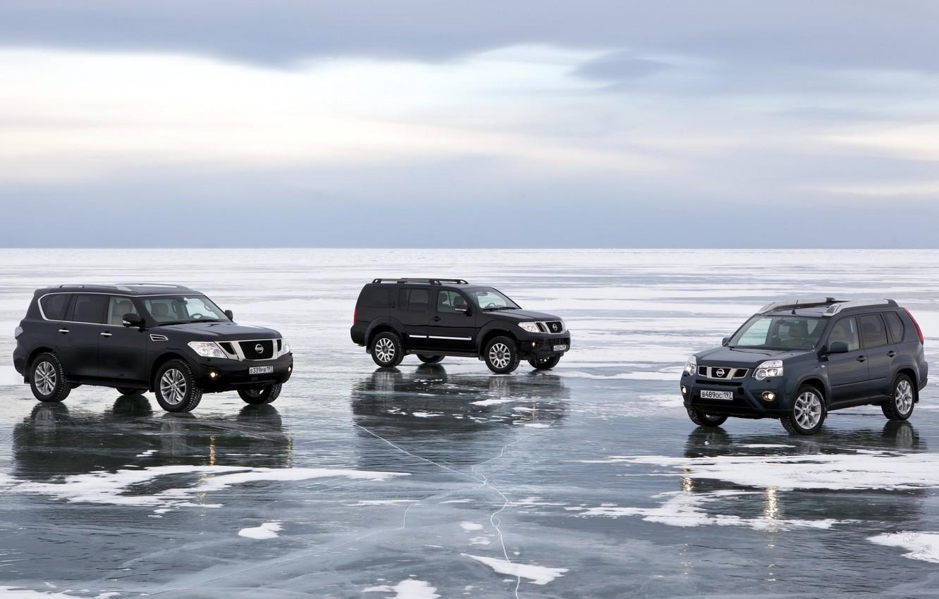1332x850 Wallpaper The Sky, Snow, Lake, Ice, Baikal, Jeep, Nissan, SUV, Nissan, Pathfinder, Crossover, Patrol, X Trail, Patrol, X Trail, Baikal Image For Desktop, Section Nissan