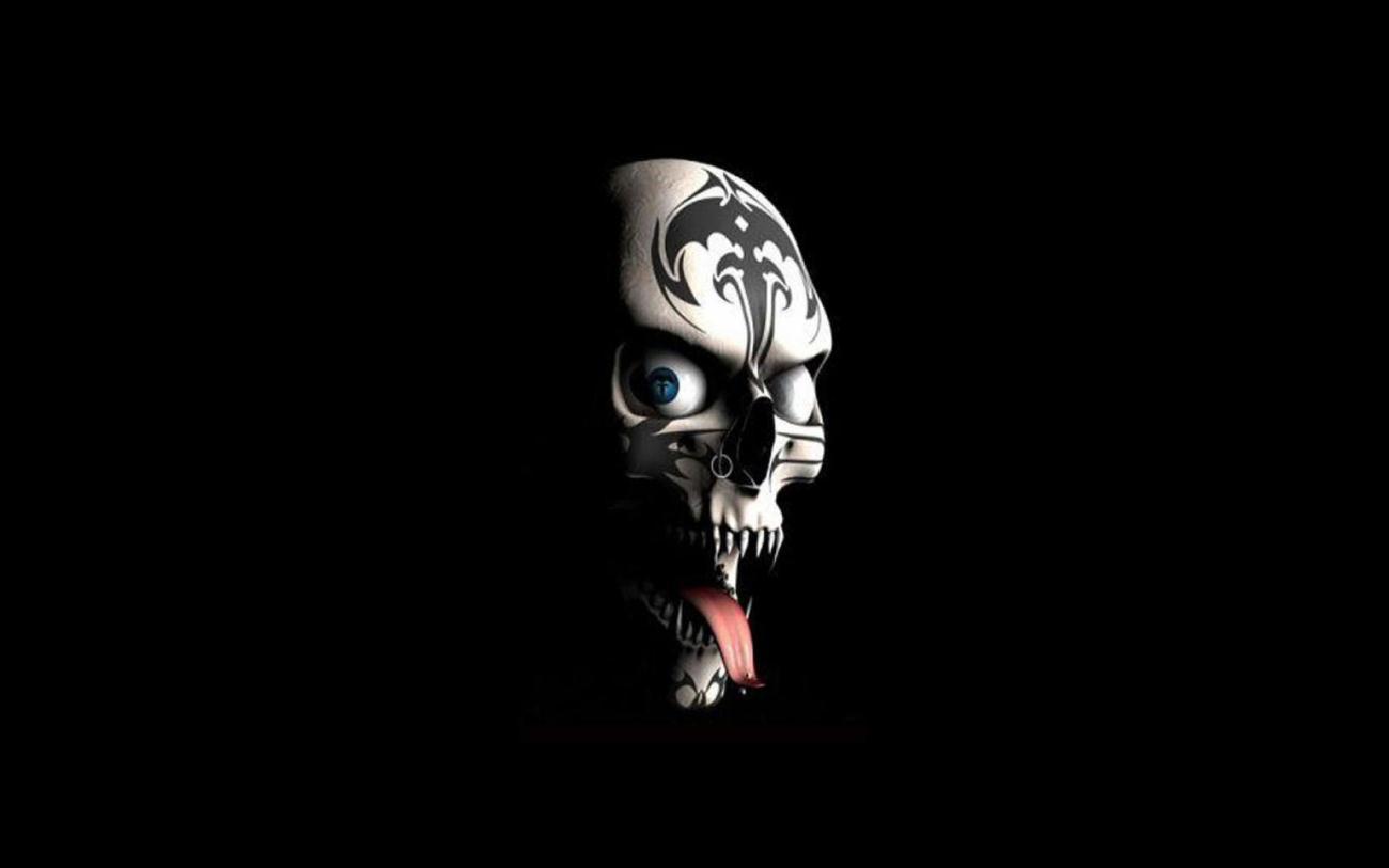 1300x813 Free download Scary Skull Face Wallpaper HD Black Background photo Scary Wallpaper [1300x813] for your Desktop, Mobile & Tablet. Explore HD Scary Wallpaper. Scary Wallpaper For Desktop, Desktop Halloween