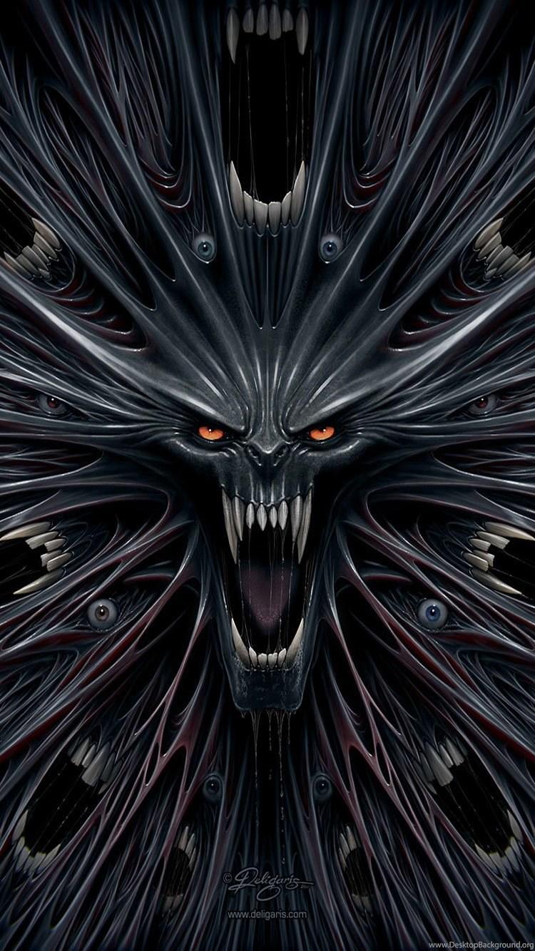 750x1334 HD Black Horror iPhone 6 Background Wallpaper Full Size. Desktop Background